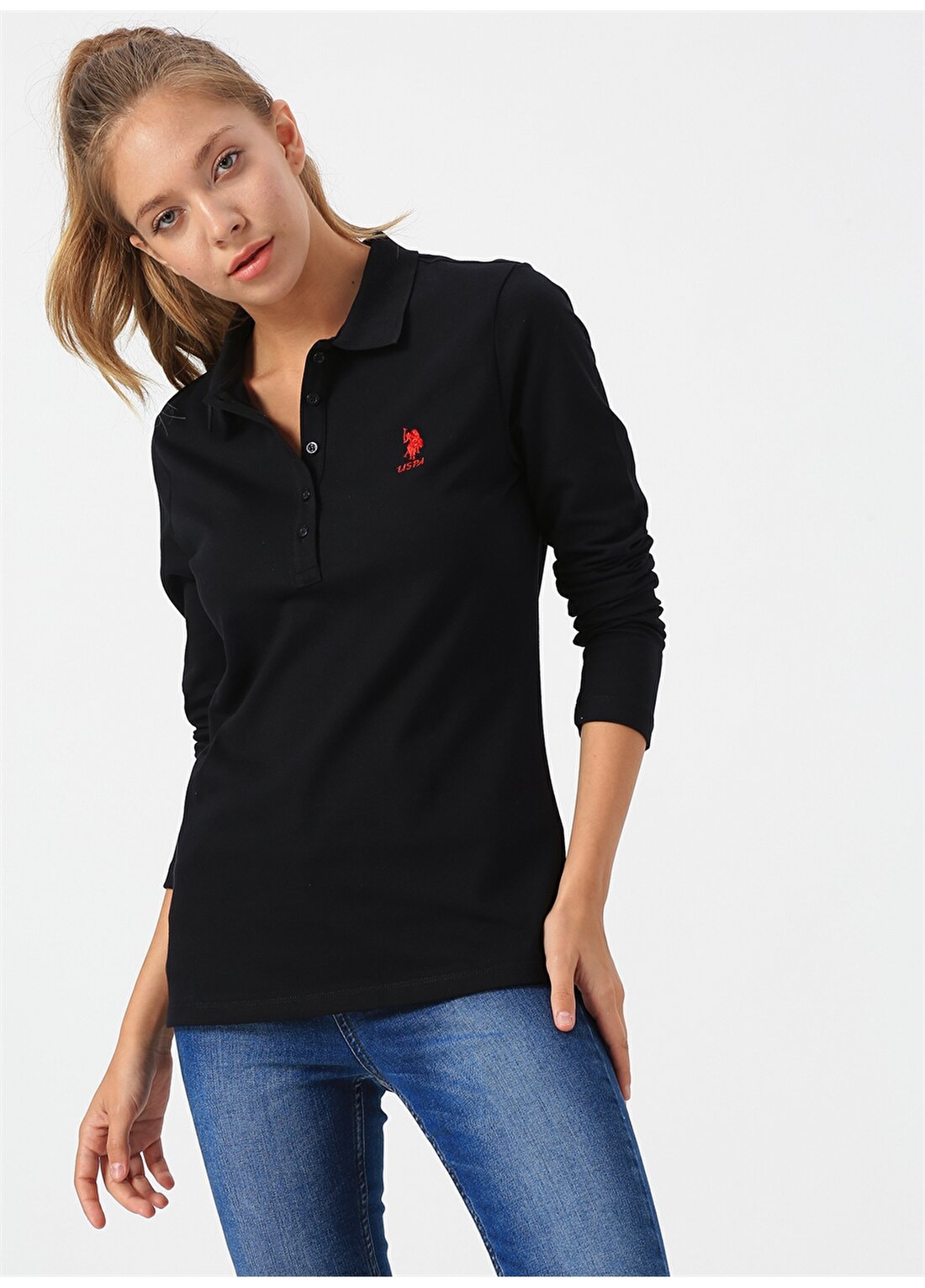 U.S. Polo Assn. Siyah Sweatshirt