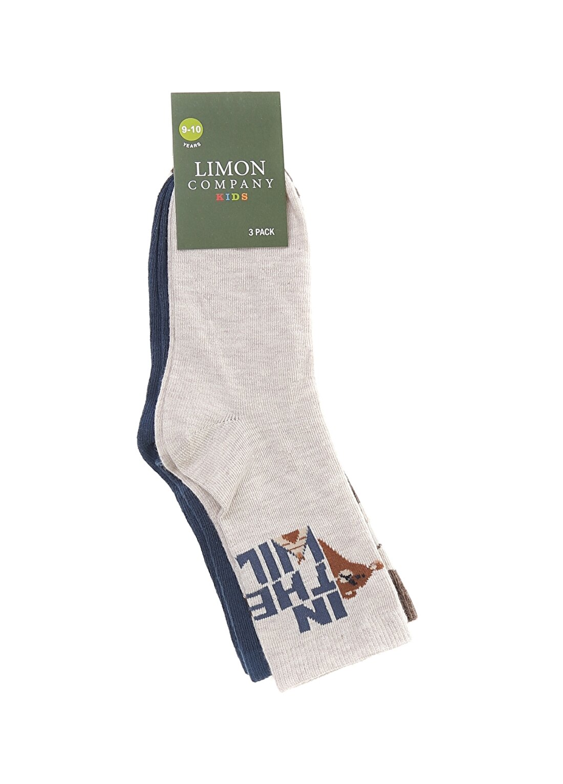Limon 2''Li Kahve Erkek Soket Çorap