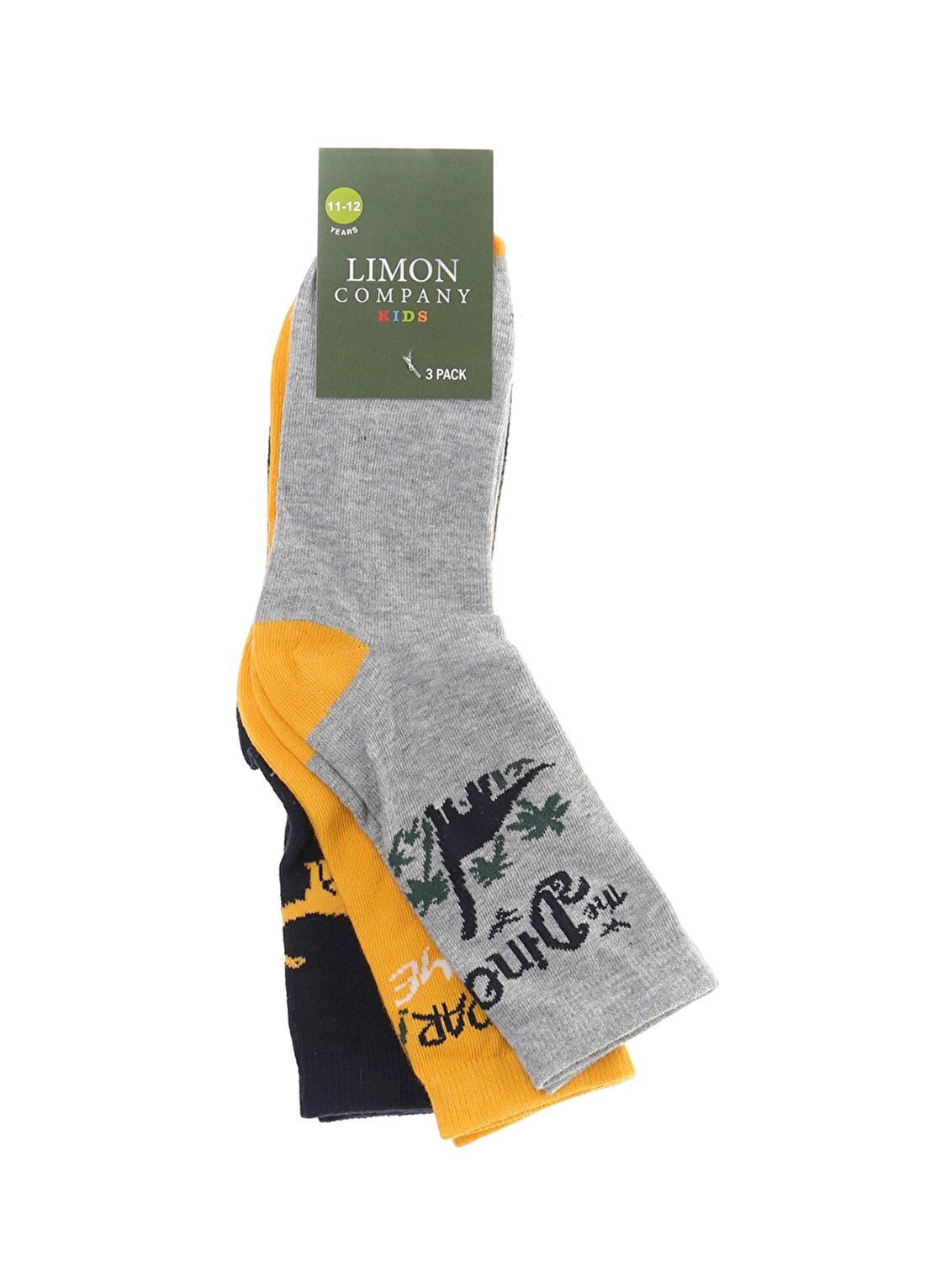 Limon 3''Lü Sarıerkek Soket Çorap
