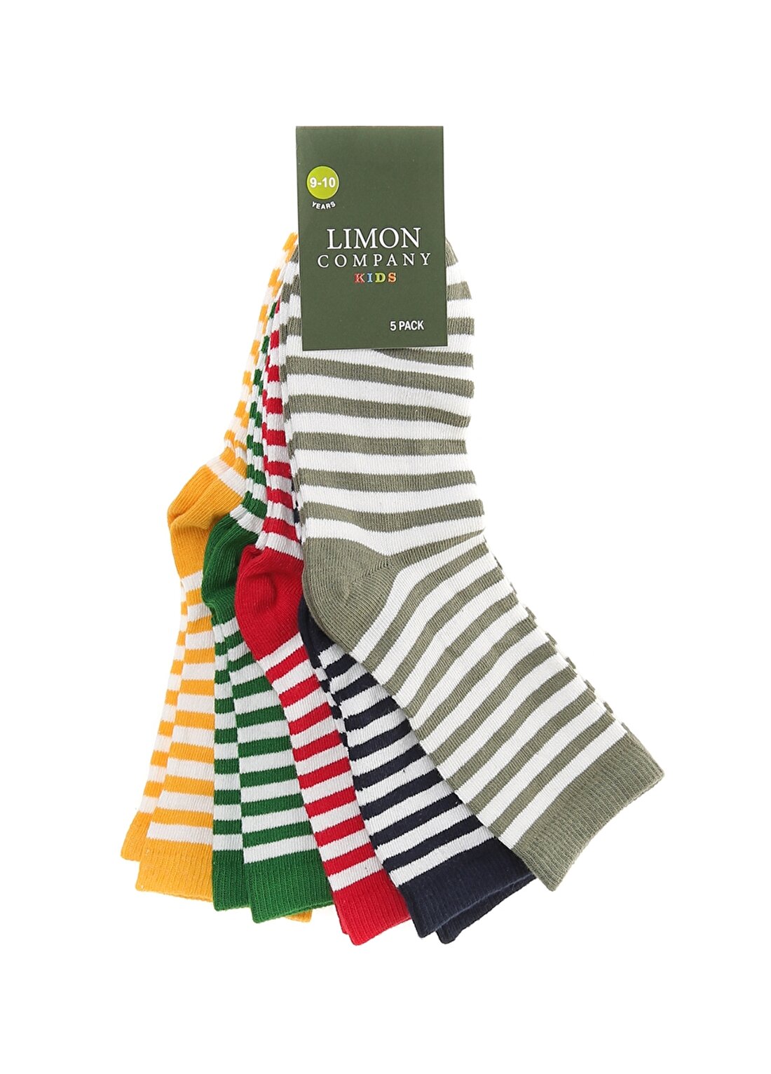 Limon Çok Renkli Soket Çorap