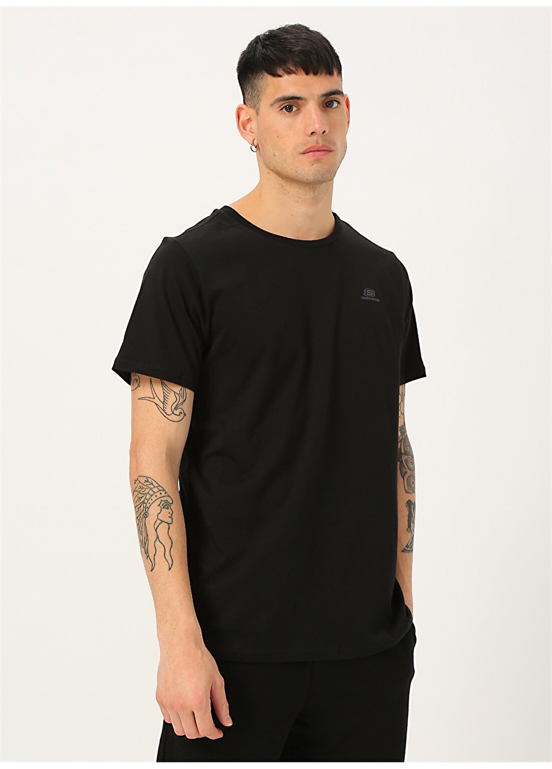 Skechers Siyah Basics T-Shirt