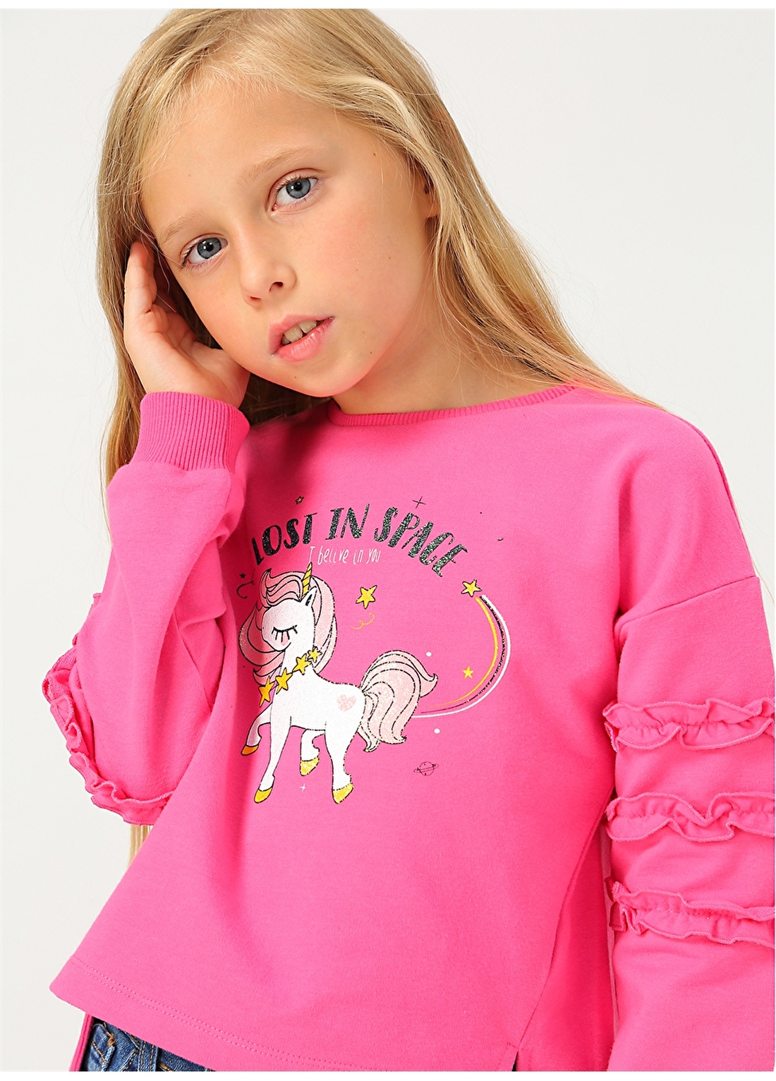 Buse Terim Fuşya Sweatshirt