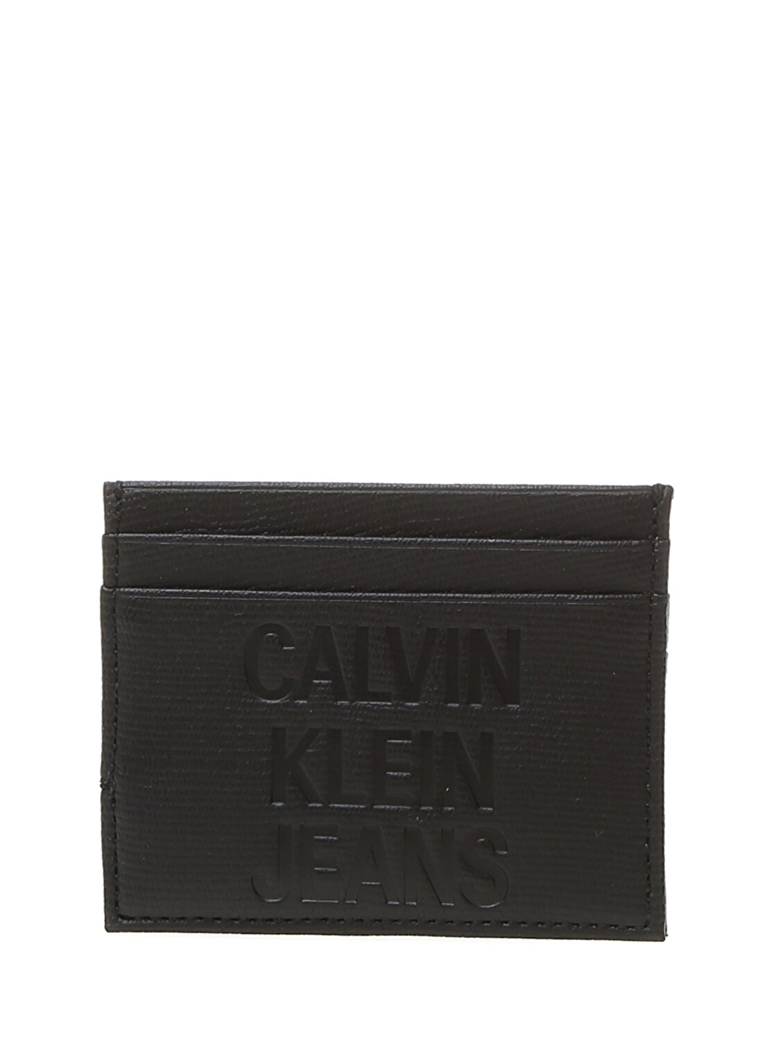 Calvin Klein Siyah Deri Erkek Kartlık