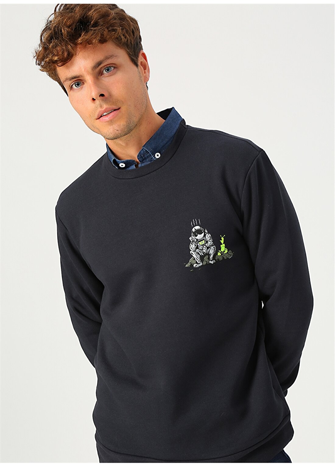 Only & Sons Lacivert Erkek Sweatshirt