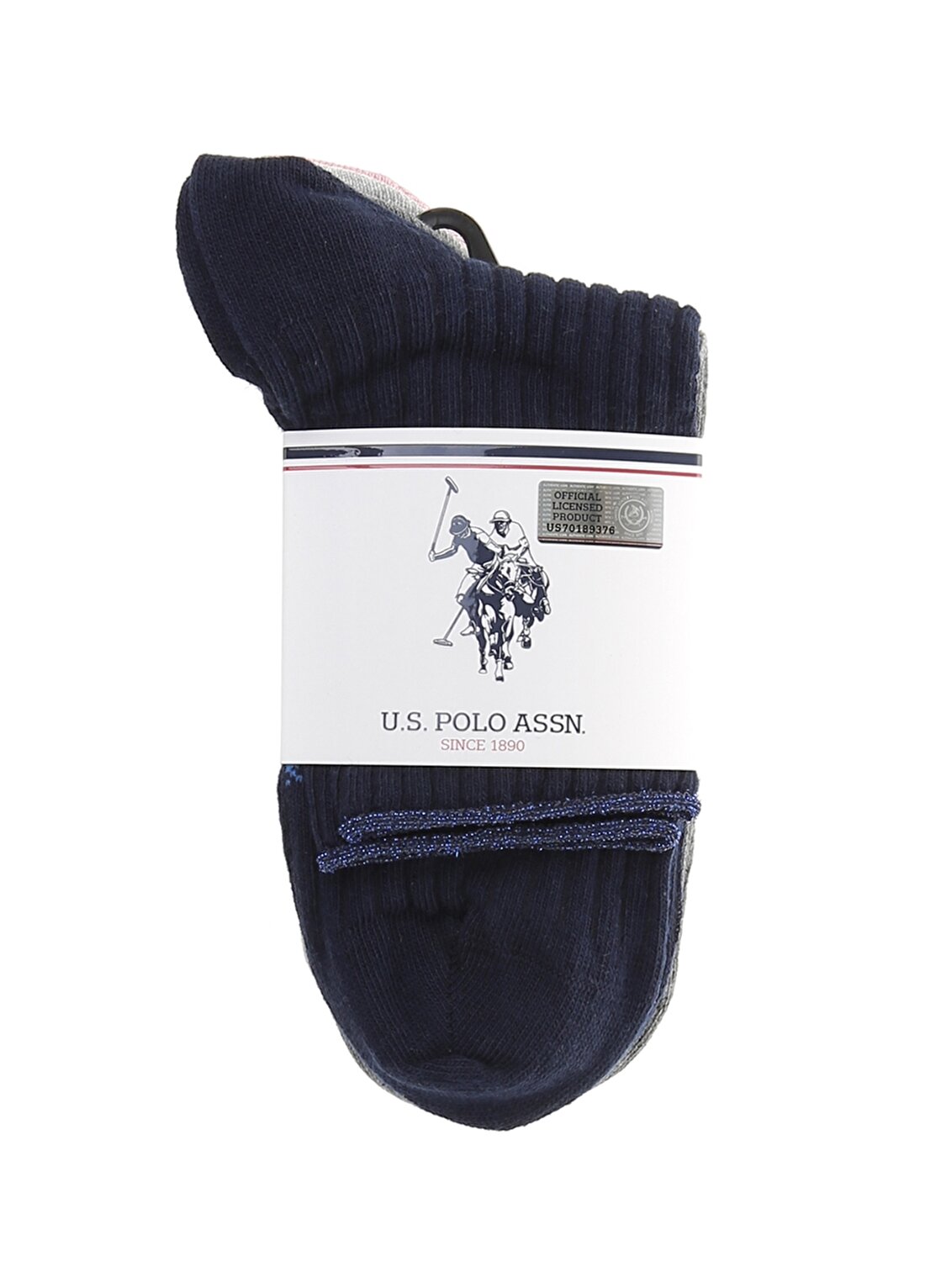 U.S. Polo Assn. 5'Li Çok Renkli Çorap