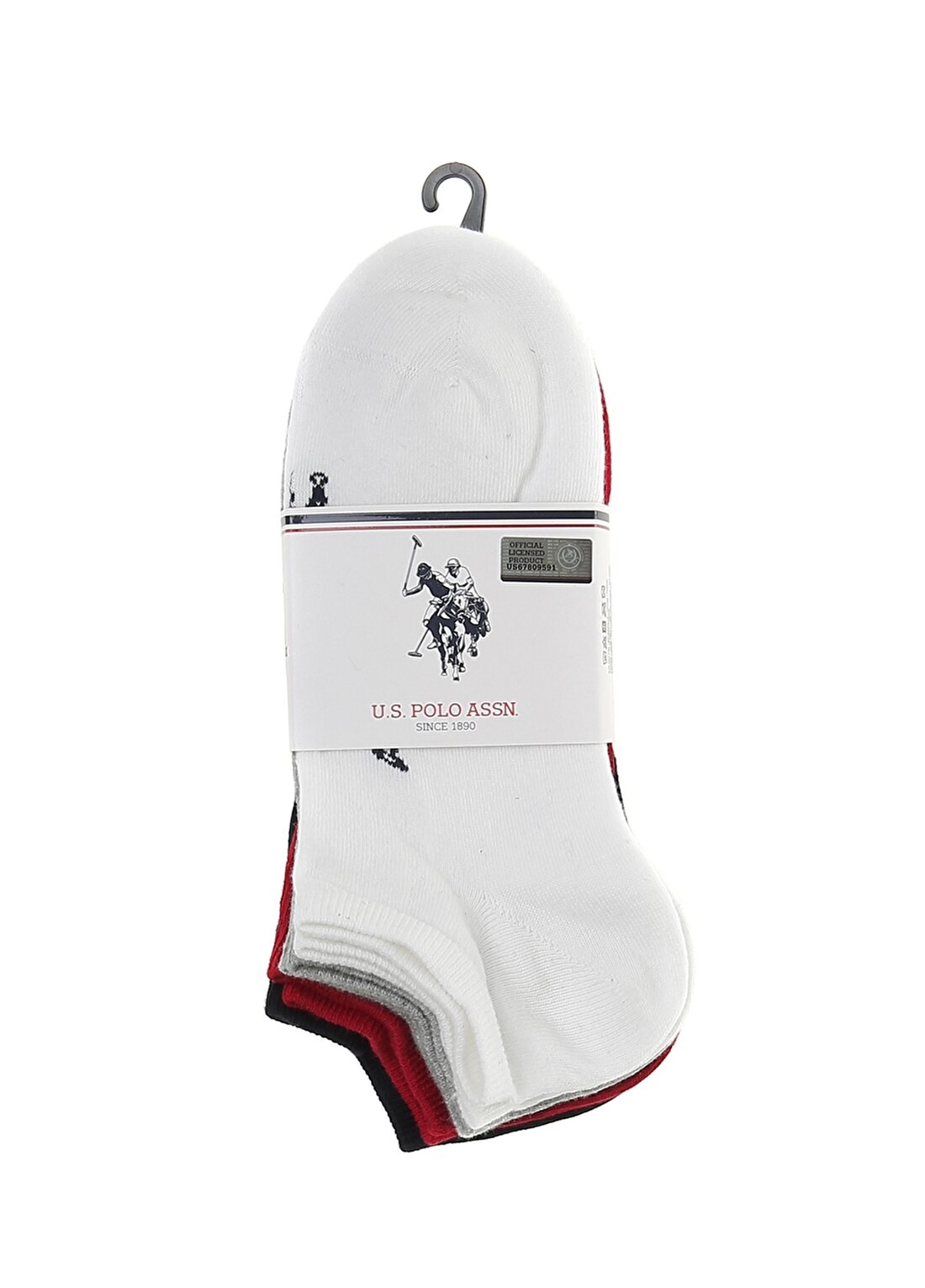 U.S. Polo Assn. 5'Li Renkli Paket Çorap