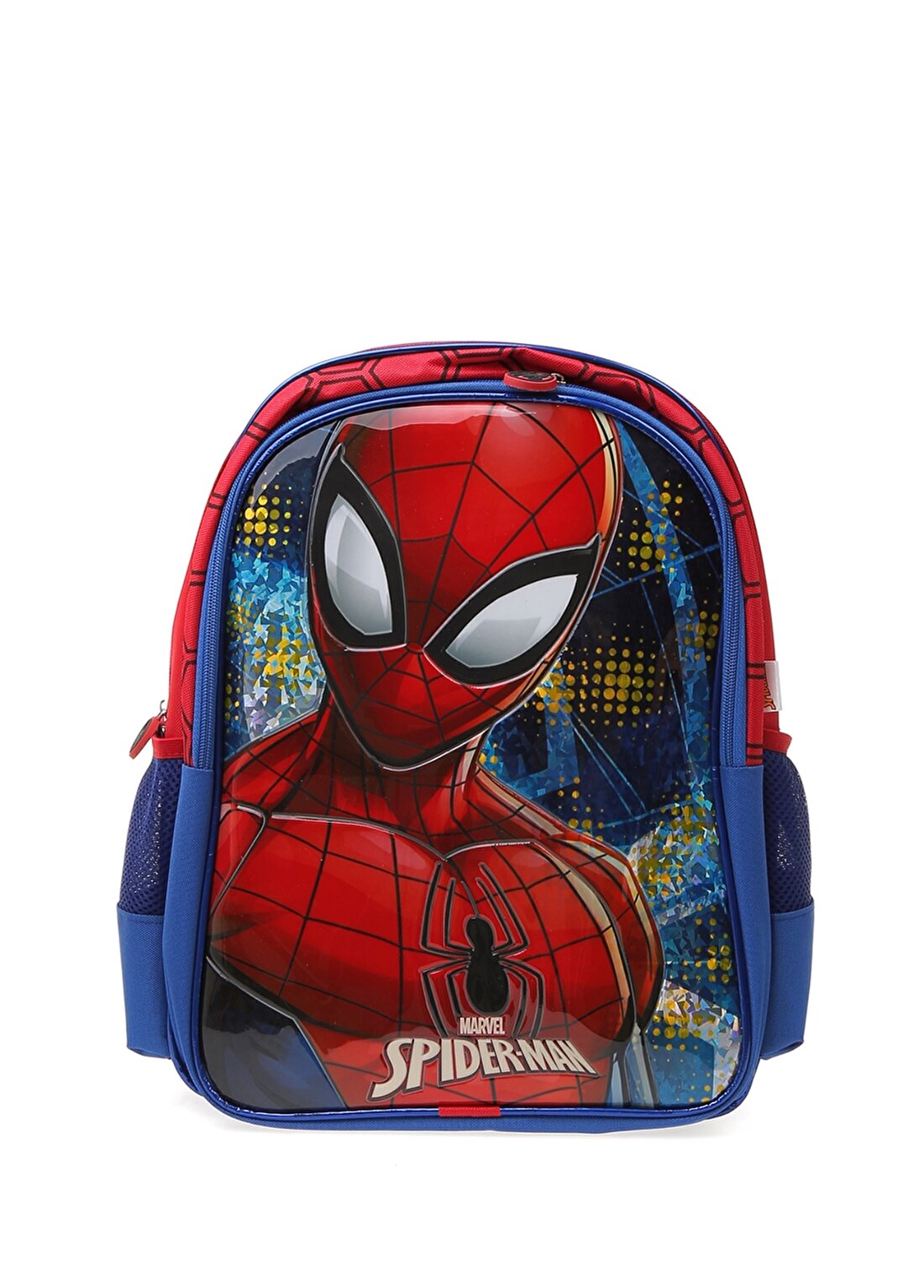 Koton Omuz Askılı Fermuarlı İki Gözlü Spiderman Desenli Lacivert Erkek Çocuk Sırt Çantası