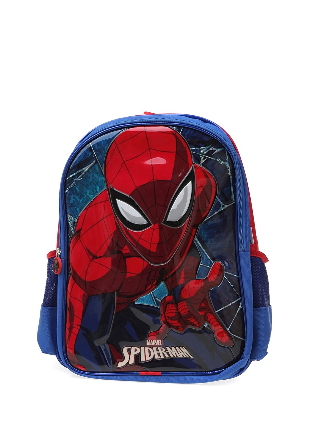 Koton Omuz Askılı Fermuarlı İki Gözlü Spiderman Desenli Lacivert Erkek Çocuk Sırt Çantası