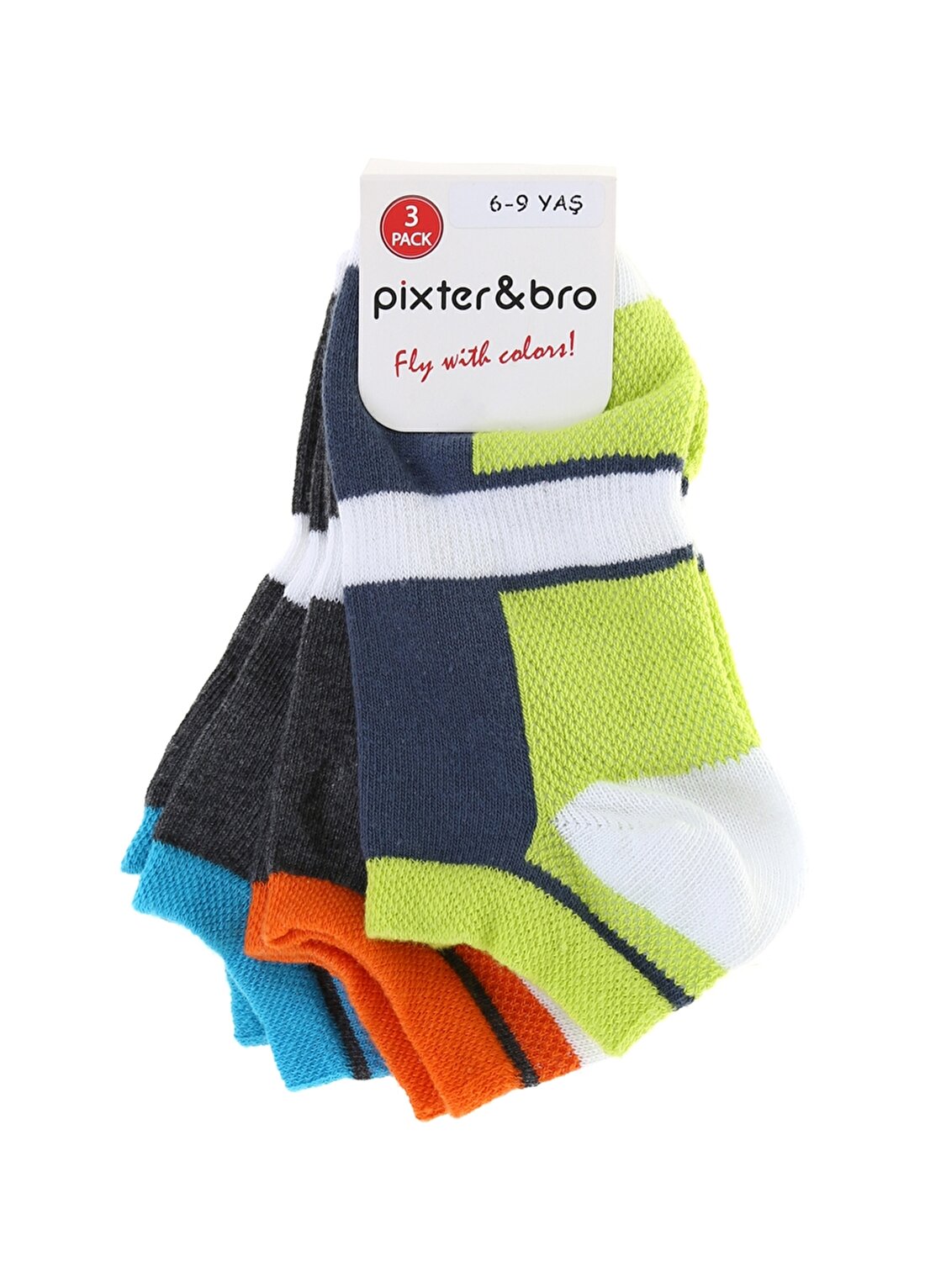 Pixter&Bro Çok Renkli Unisex Çocuk Patik Çorap