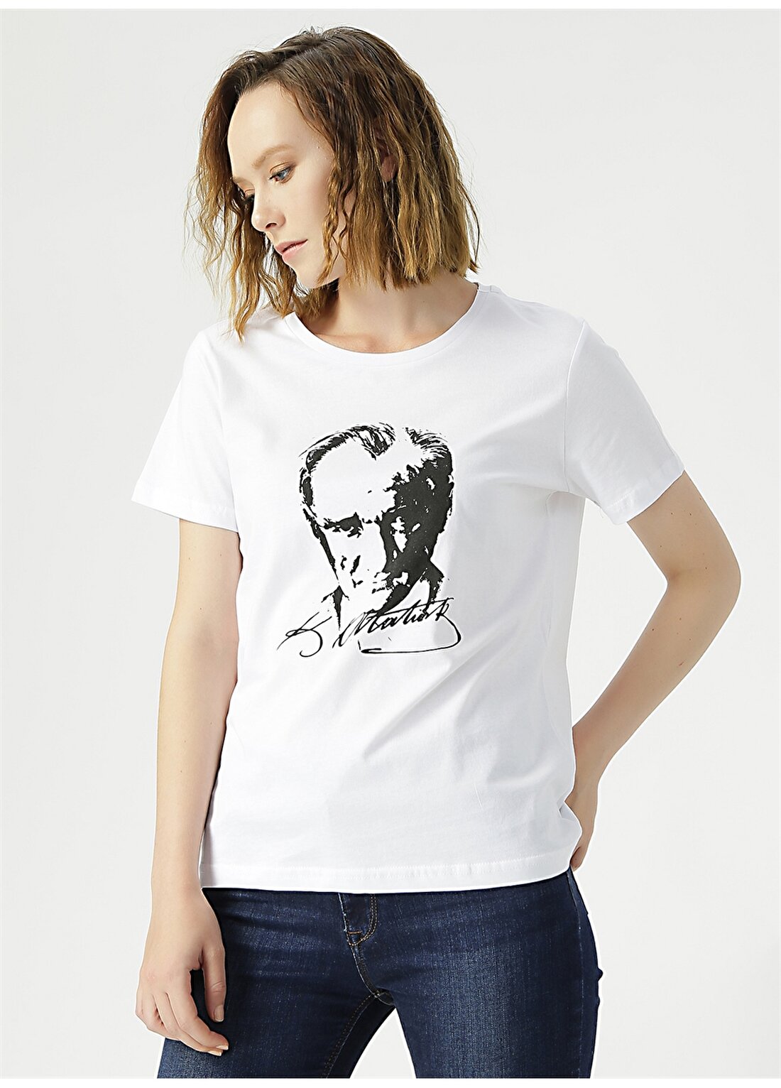 Limon Atatürk Baskılı T-Shirt