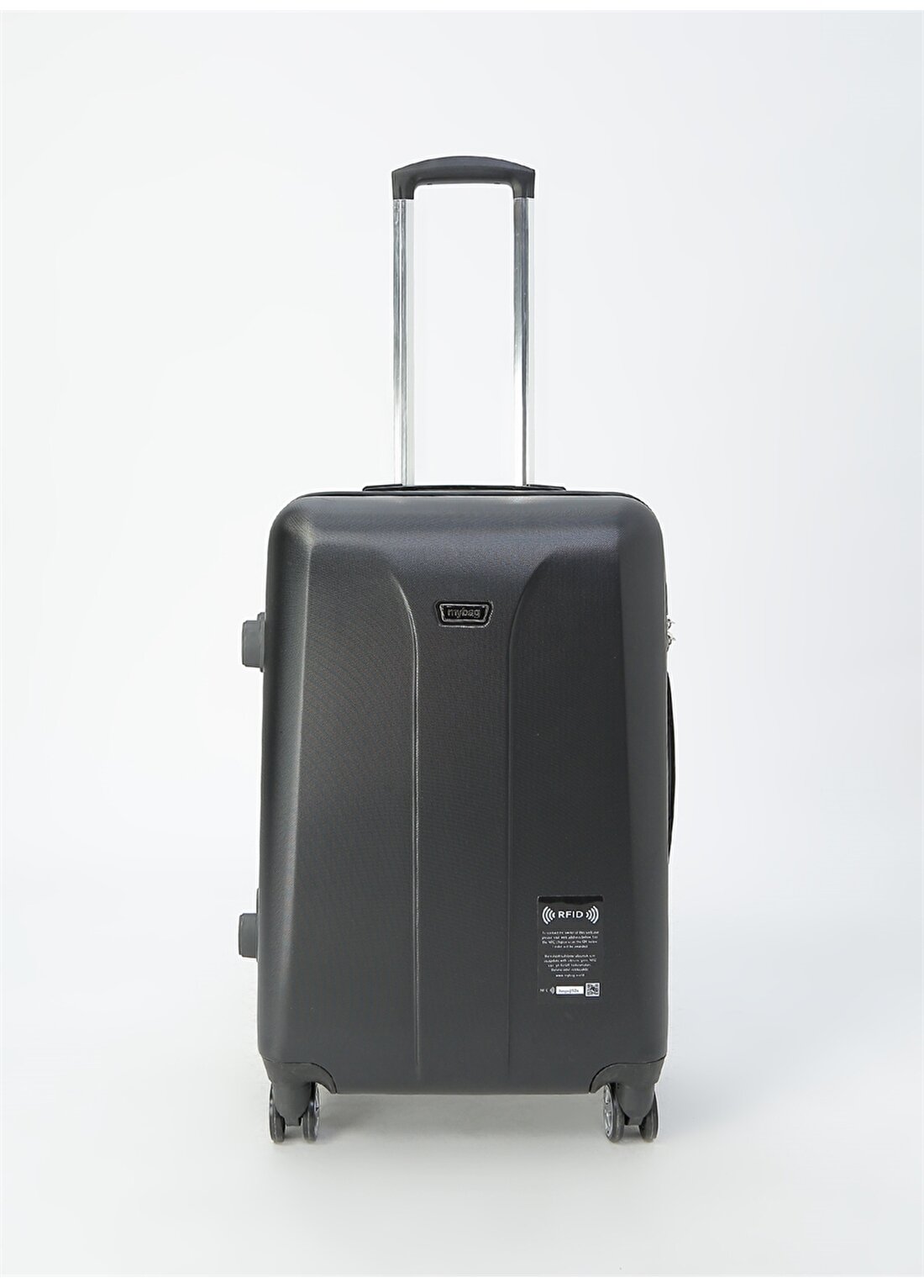 My Bag Smart Luggage Black M Çekçekli Sert Valiz