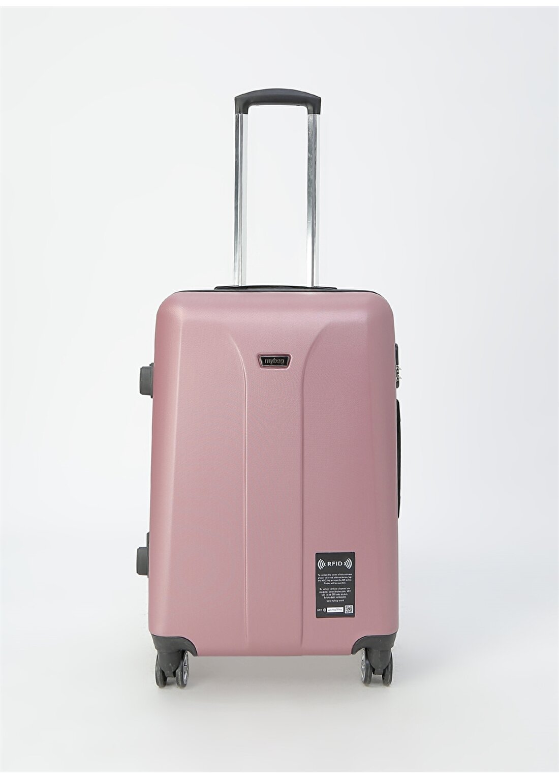 My Bag Smart Luggage Rose M Çekçekli Sert Valiz