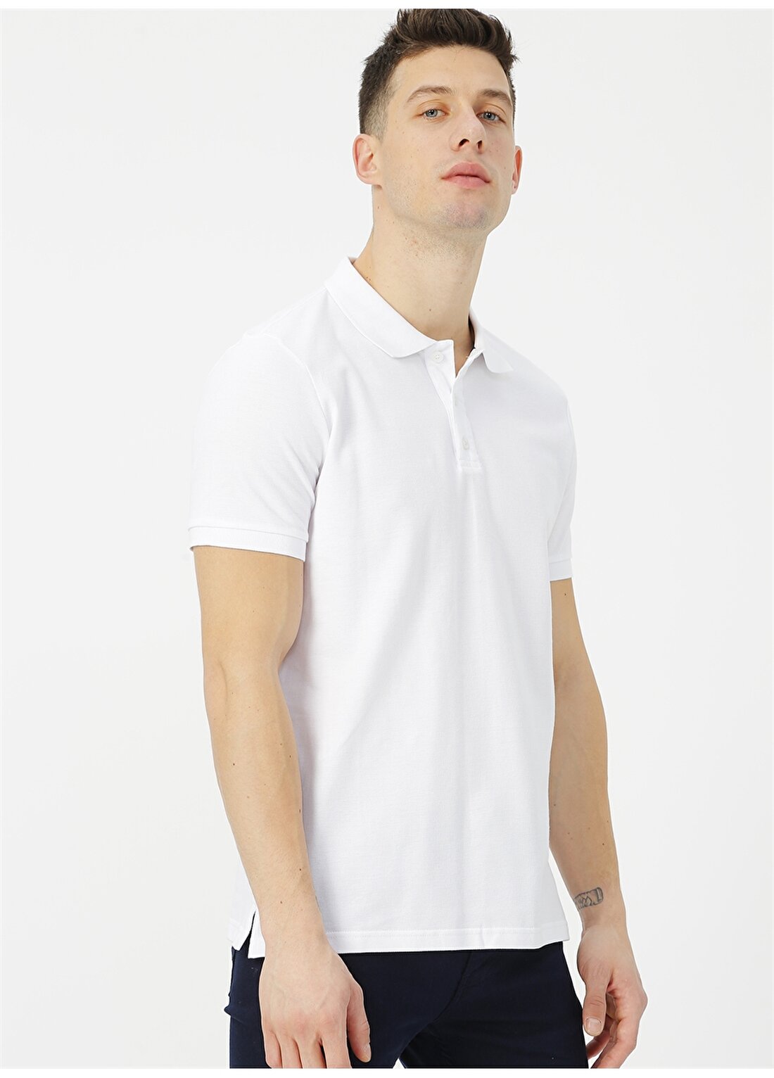 Limon Beyaz Polo T-Shirt