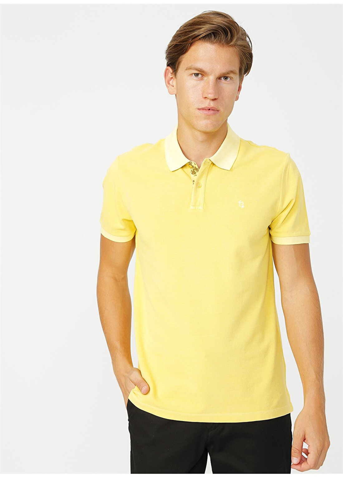 Fabrika Sarı Erkek Polo T-Shirt
