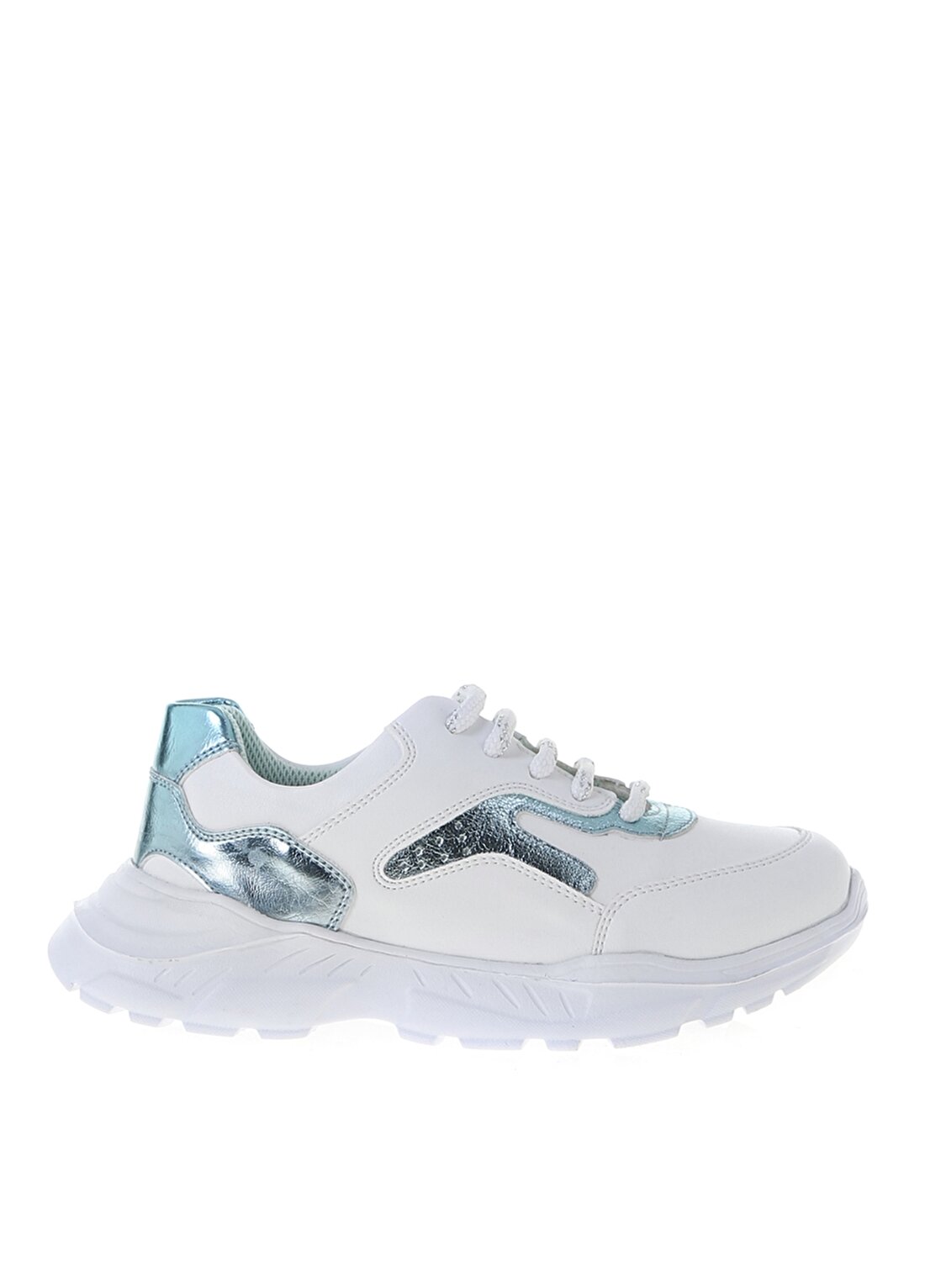 Limon Beyaz - Mavi Kız Çocuk Yürüyüş Ayakkabısı K01-FANE-F