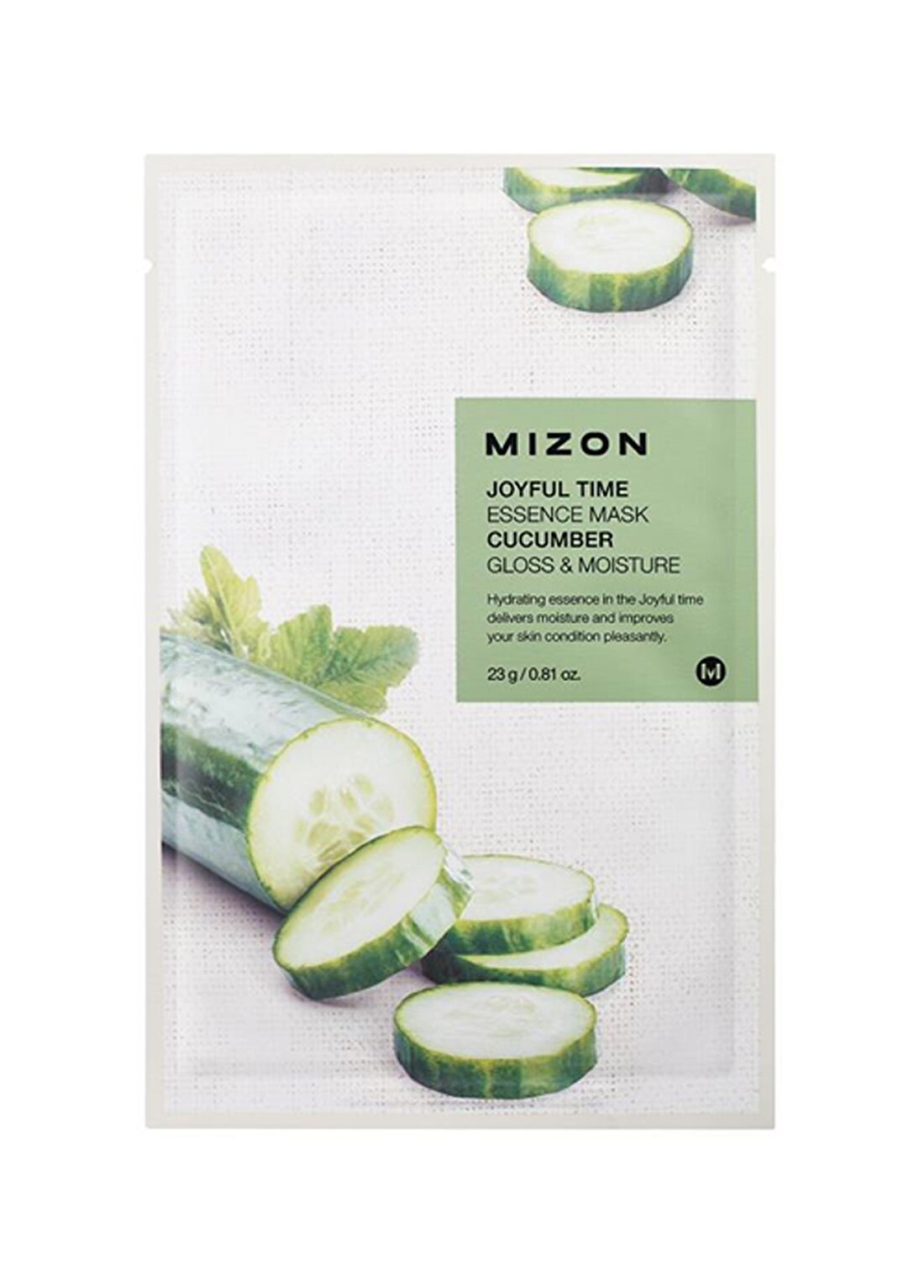 Mizon Joyful Time Essence Mask Cucumber- Salatalık Maskesi