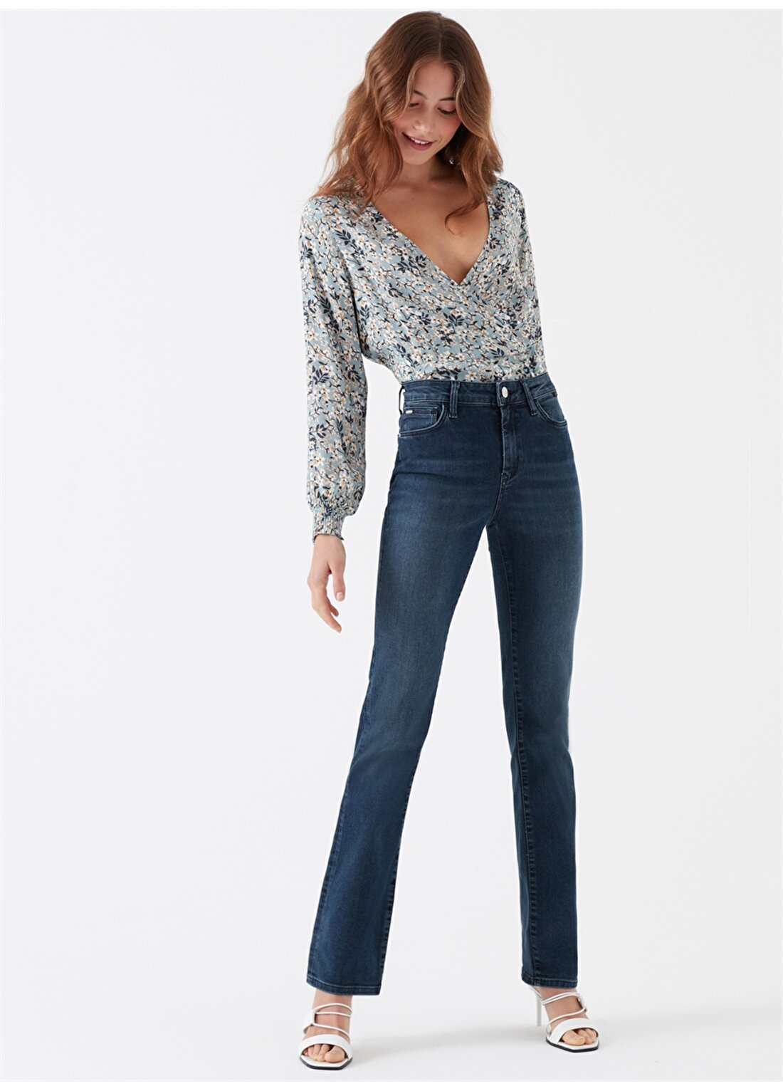 Mavi Kendra Deep Indigo Glam Denim Pantolon