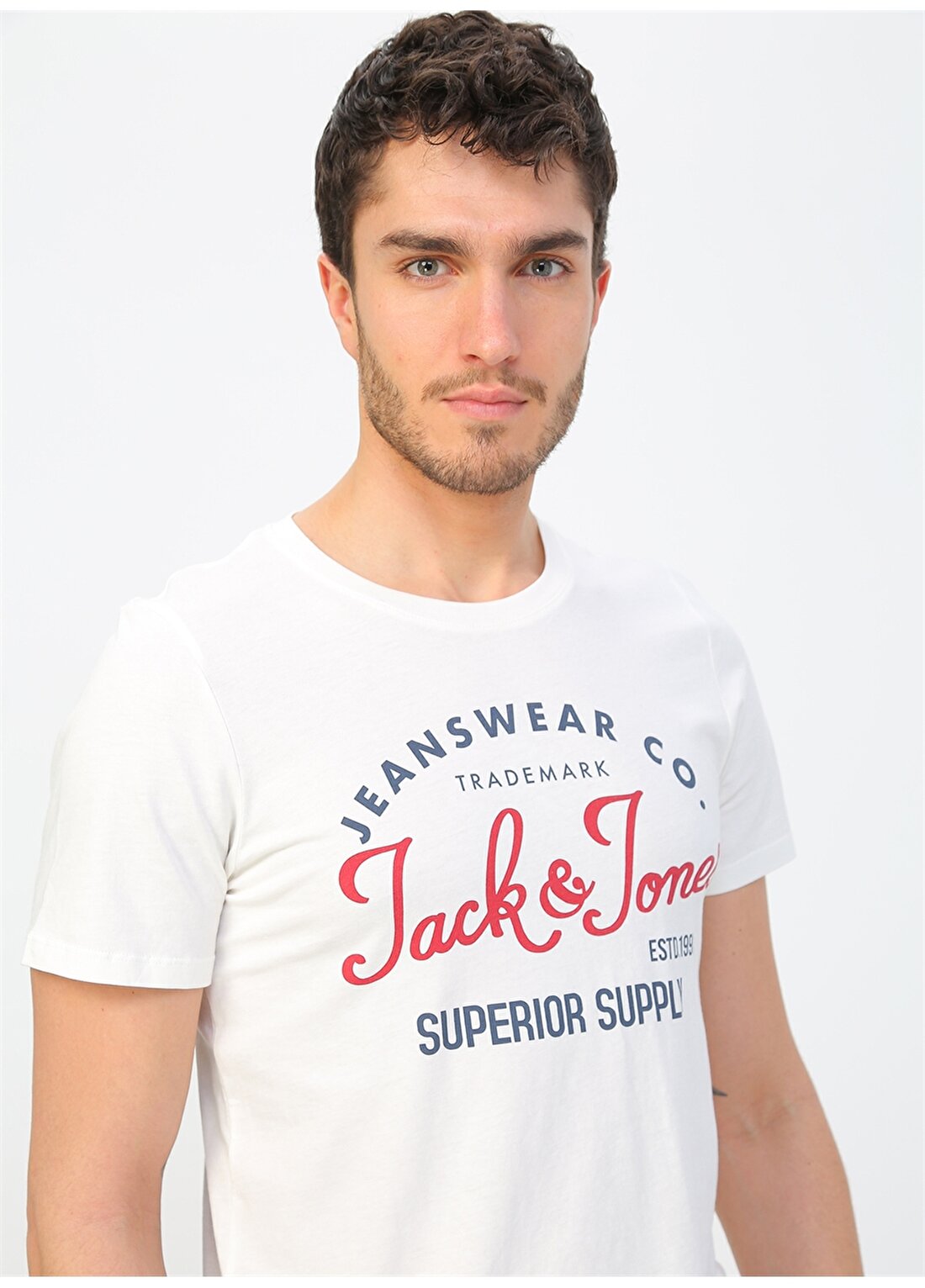 Jack & Jones 12164848 Beyaz T-Shirt