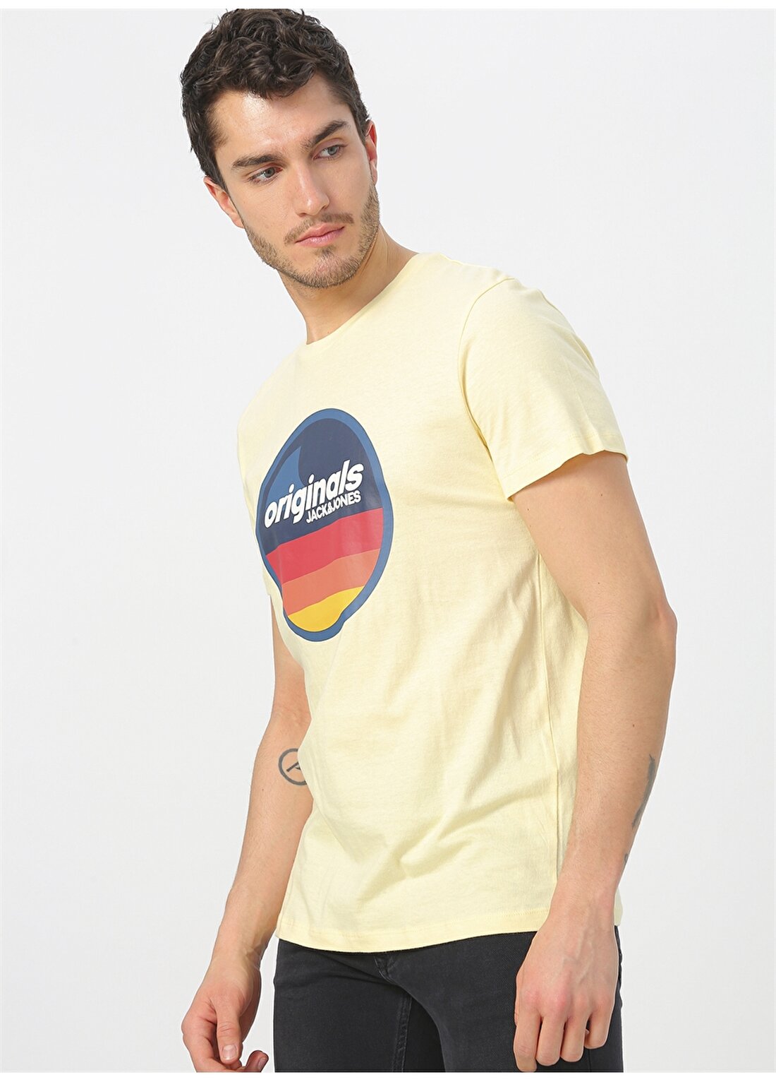 Jack & Jones 12168083 Açk Sarı T-Shirt