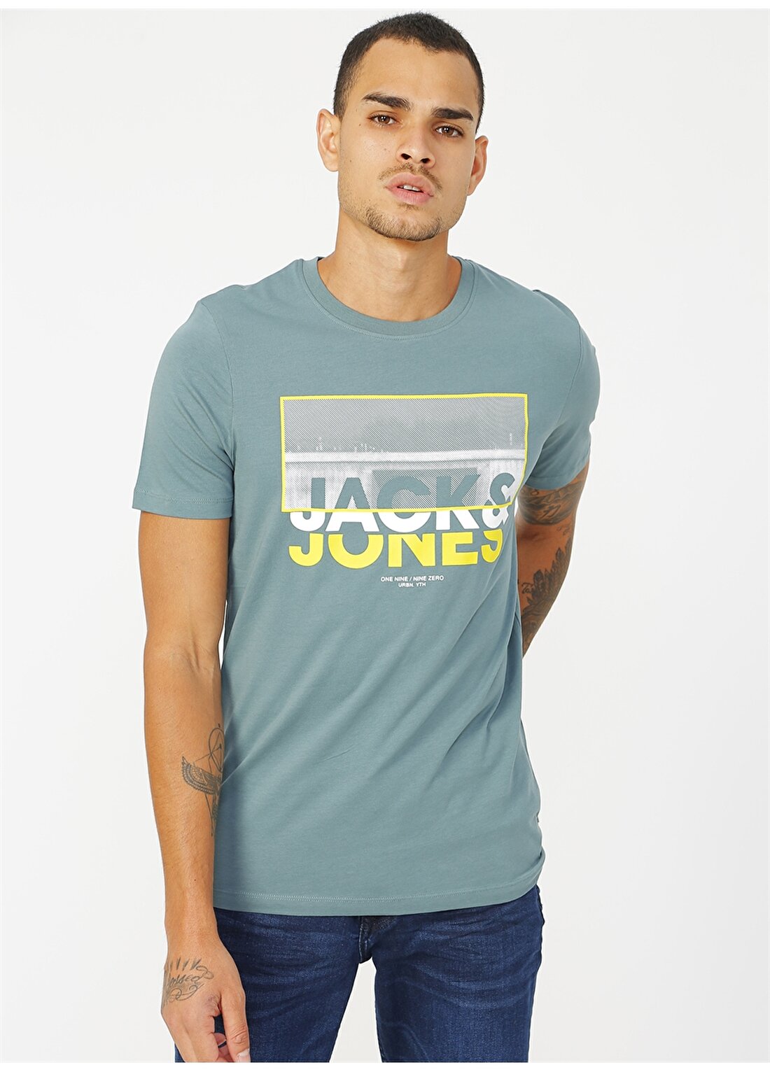 Jack & Jones 12174369 Yeşil T-Shirt