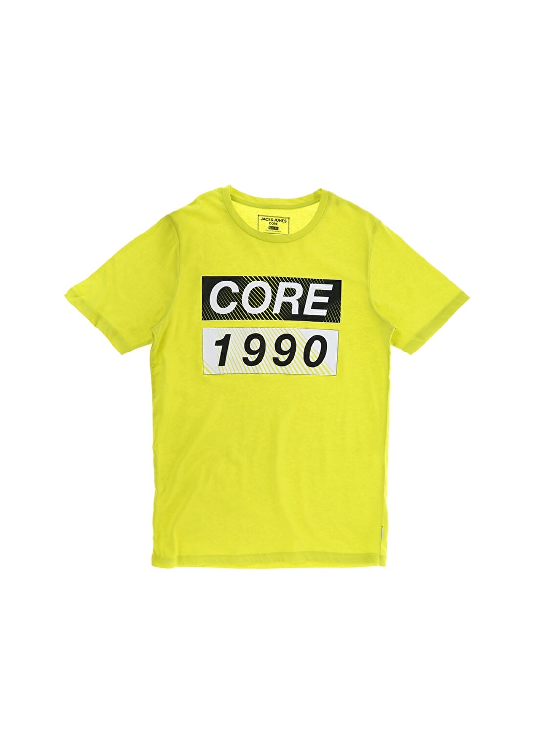 Jack & Jones 12174417 Neon Sarı T-Shirt