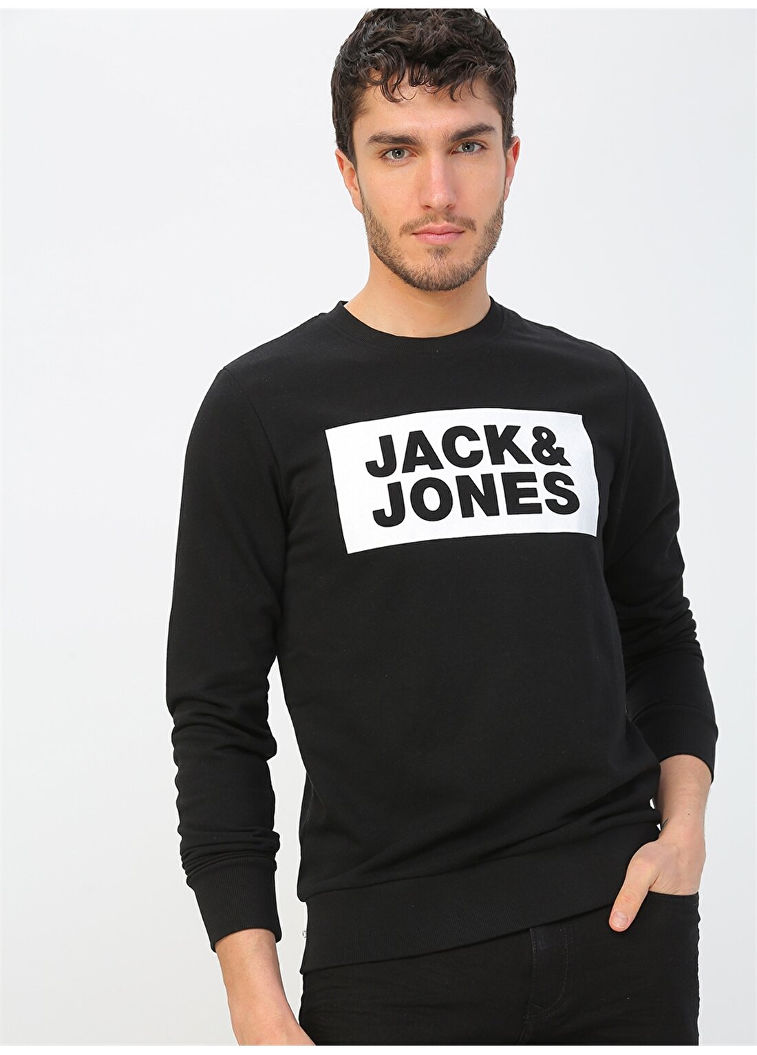 Jack & Jones 12176086 Siyah Sweatshirt