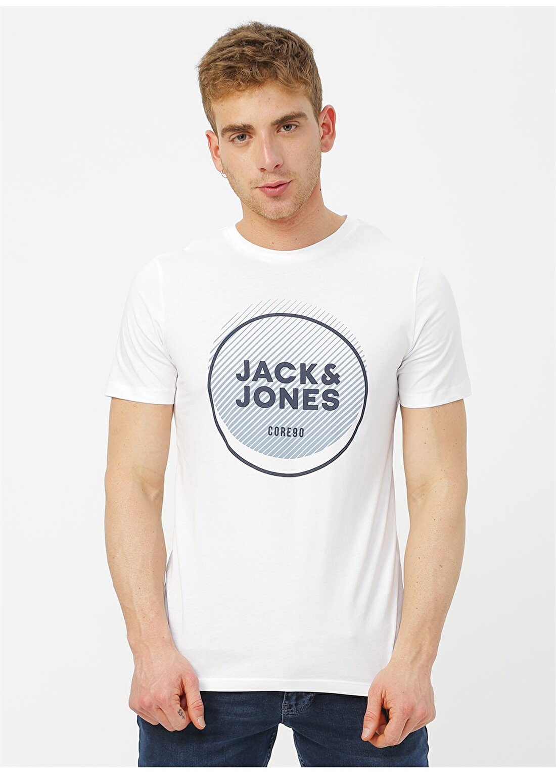 Jack & Jones 12179378 Beyaz T-Shirt