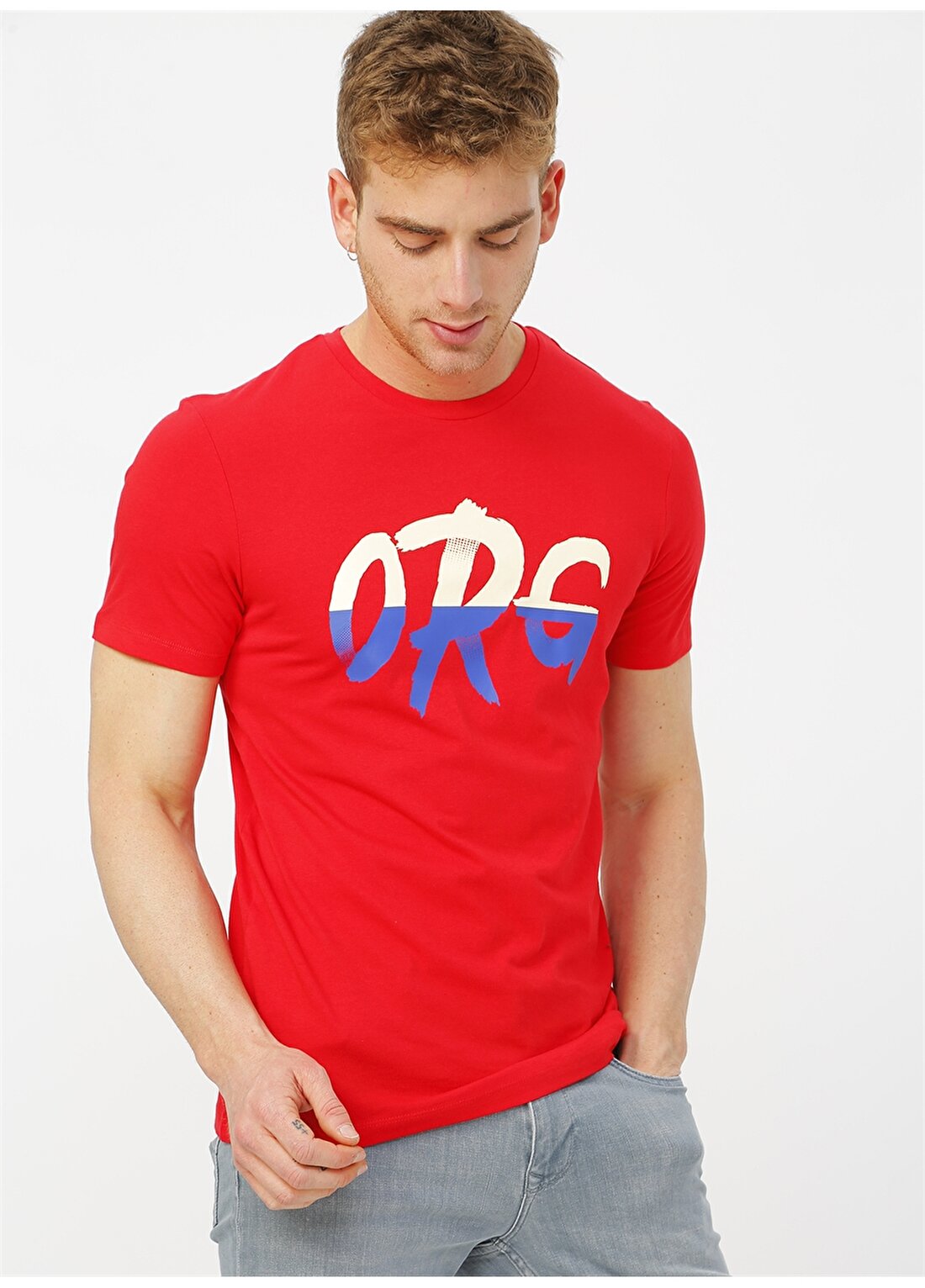 Jack & Jones 12179410 Kırmızı T-Shirt