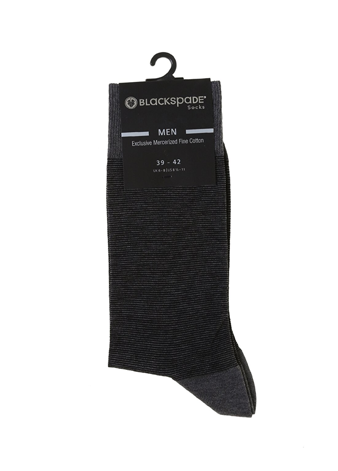 Blackspade Siyah Erkek Baskılı Soket Çorap 9910