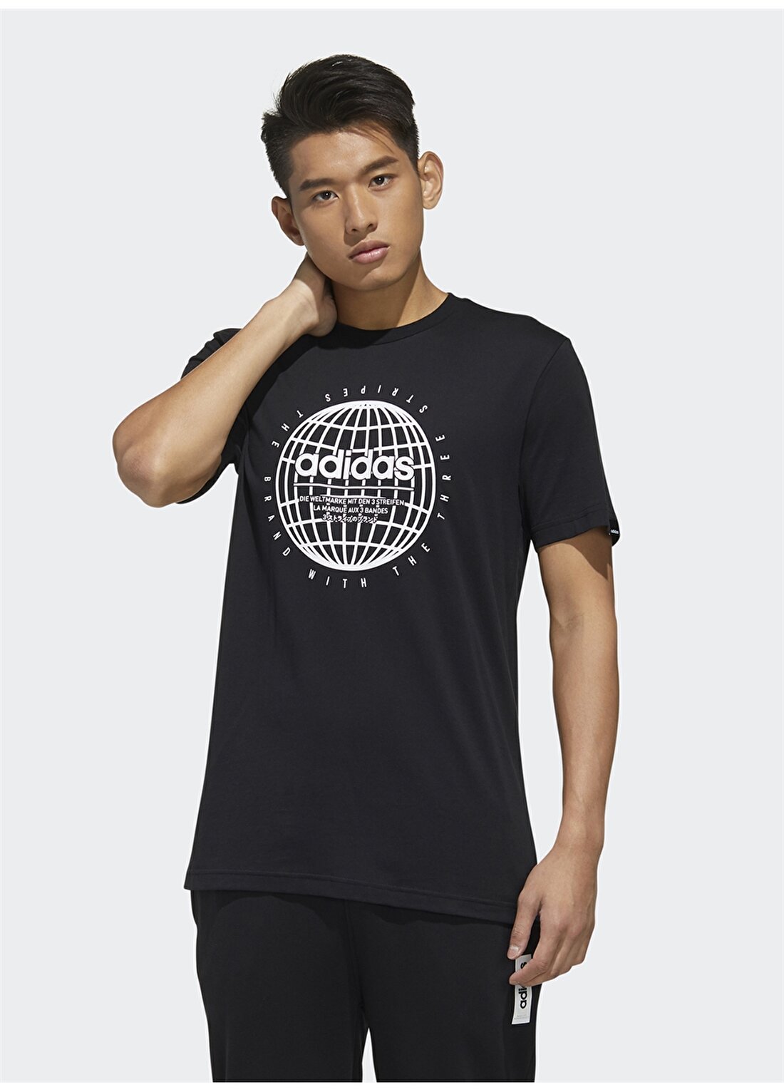 Adidas FM6067 Essentials Globe Erkek T-Shirt