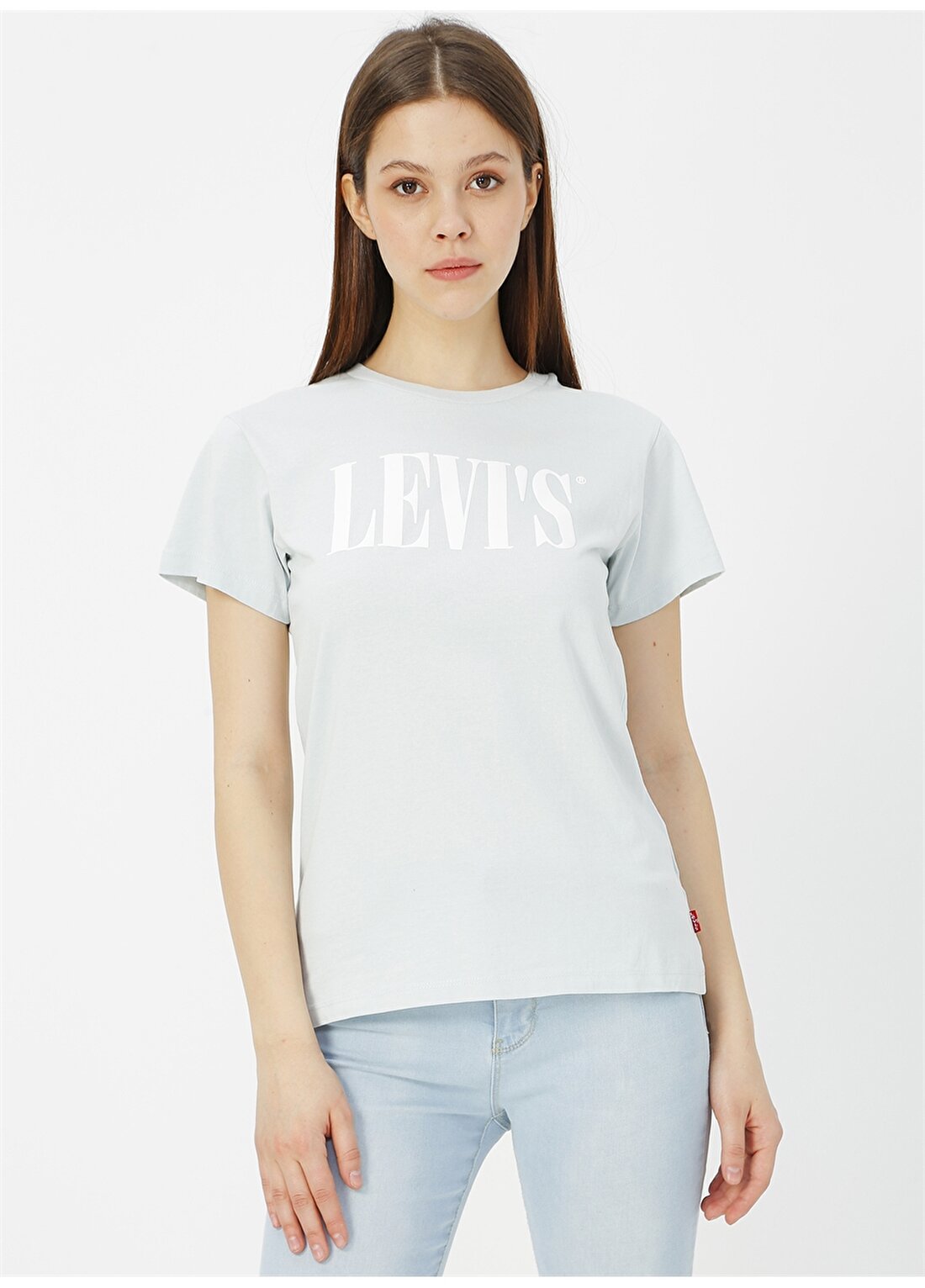 Levis Mavi Baskılı T-Shirt