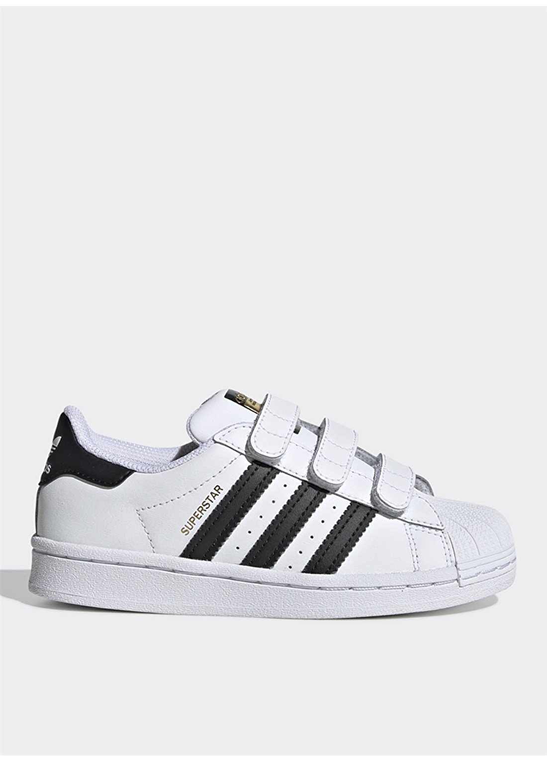 Adidas Beyaz - Siyah Erkek Çocuk Yürüyüş Ayakkabısı EF4838 SUPERSTAR CF C