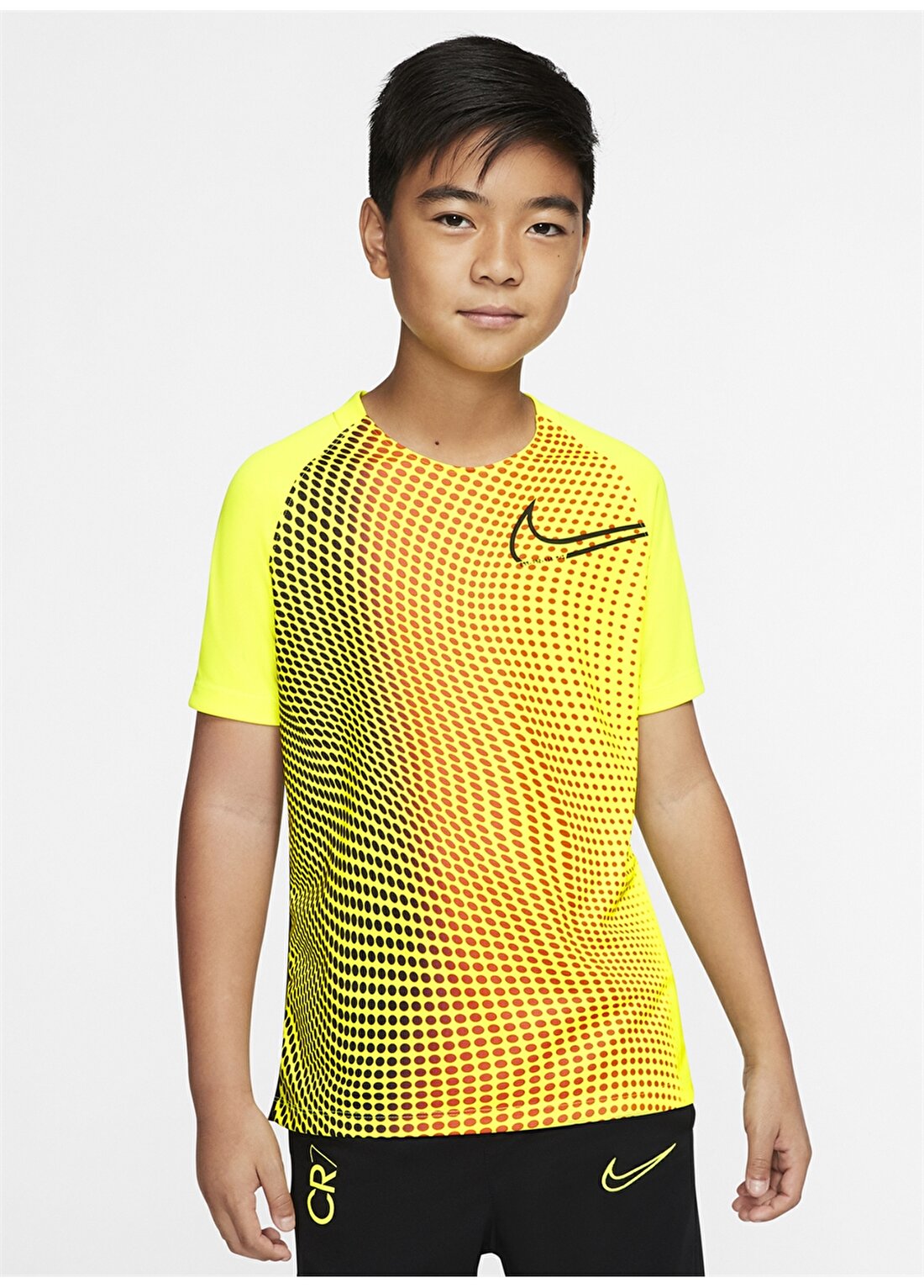 Nike CD1076-757 Sarı Erkek Çocuk T-Shirt
