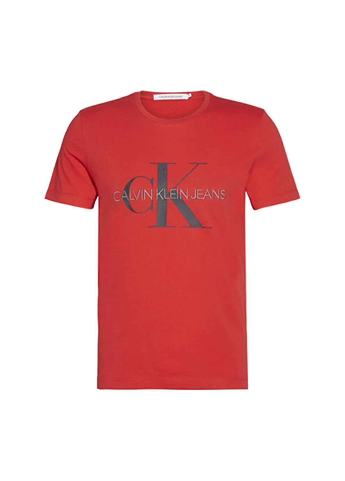Calvin Klein Jeans Erkek Kırmızı T-Shirt J30J314551-XA9 MONOGRAM LOGO SLI