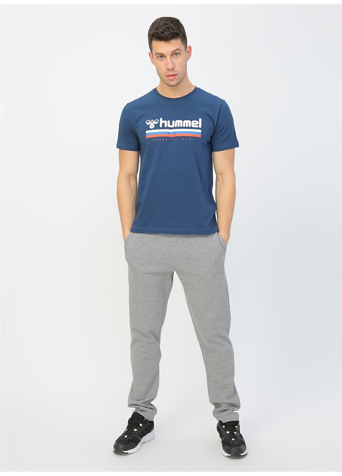 Hummel WILLY Mavi Erkek T-Shirt 911051-7818