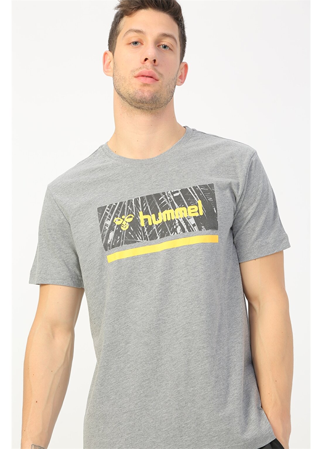 Hummel SAUL Koyu Gri Erkek T-Shirt 911027-2007