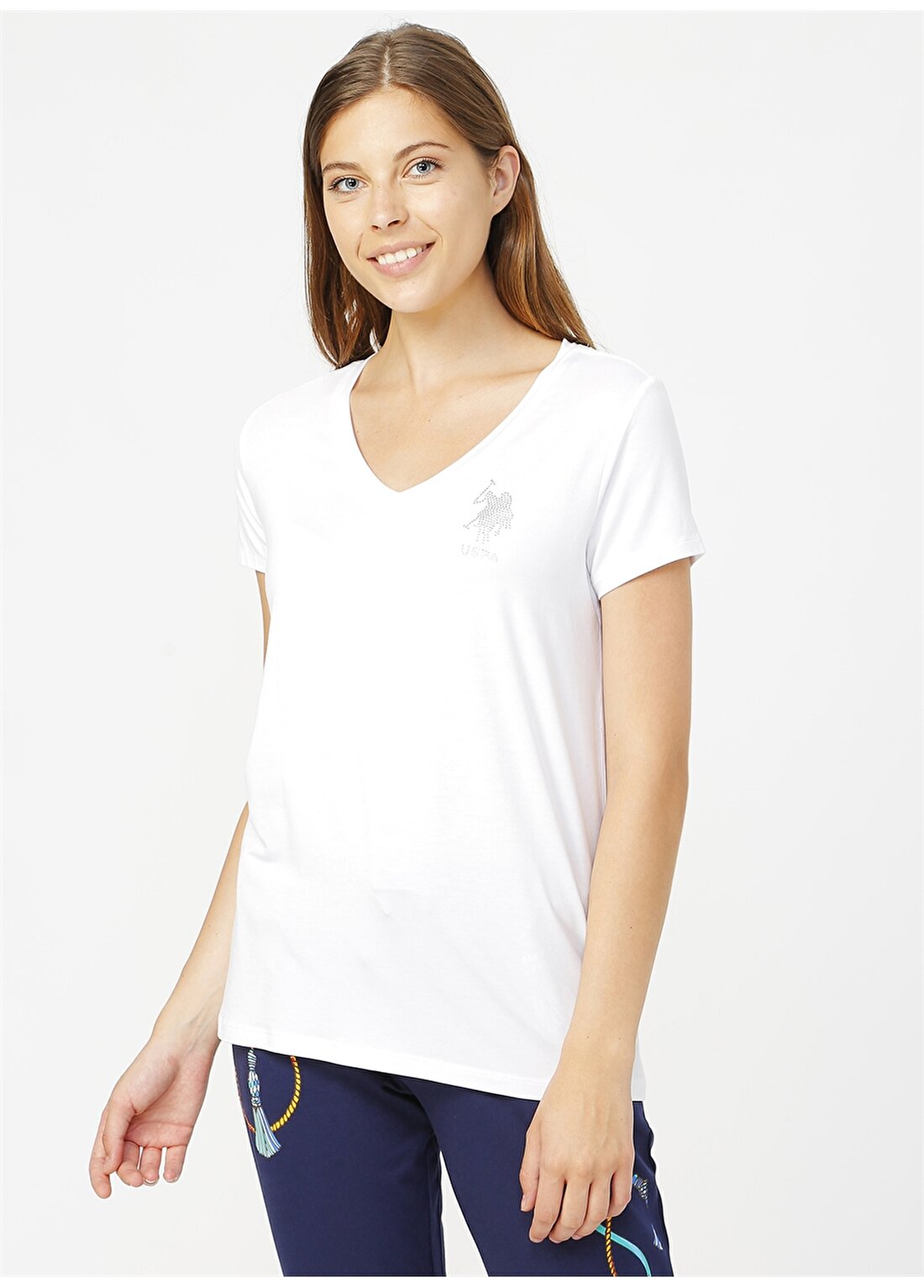 U.S. Polo Assn. Beyaz T-Shirt