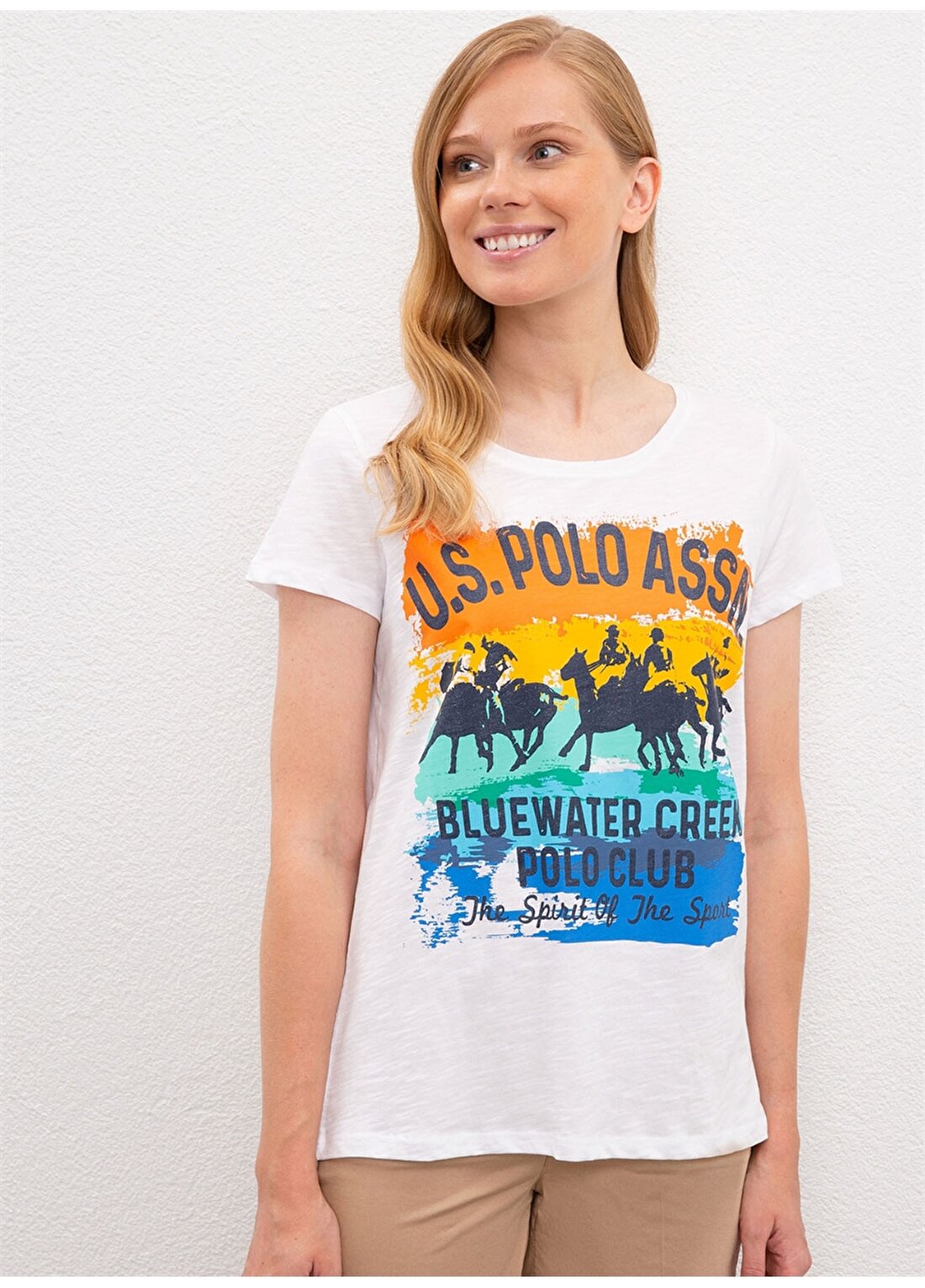 U.S. Polo Assn. Beyaz T-Shirt