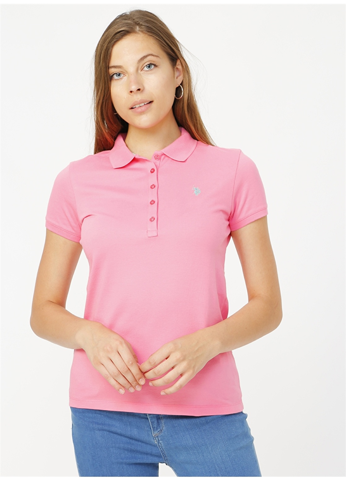 U.S. Polo Assn. Pembe T-Shirt