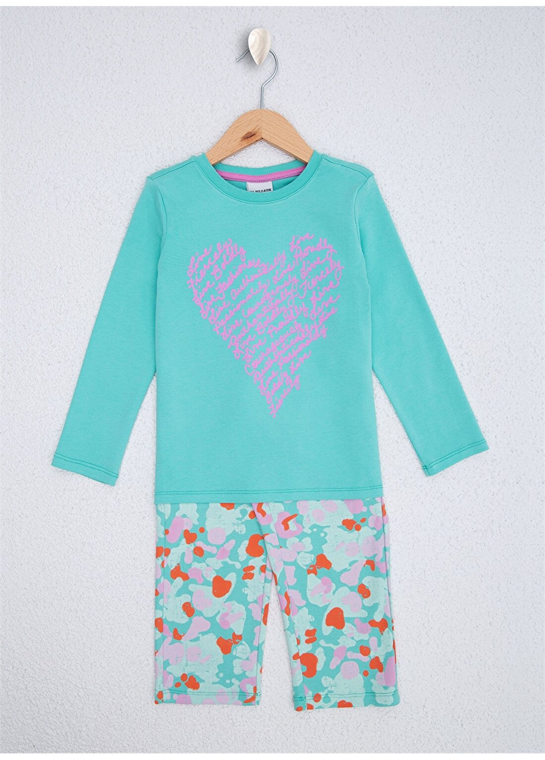 U.S. Polo Assn. Mint Kız Çocuk Pijama Takımı