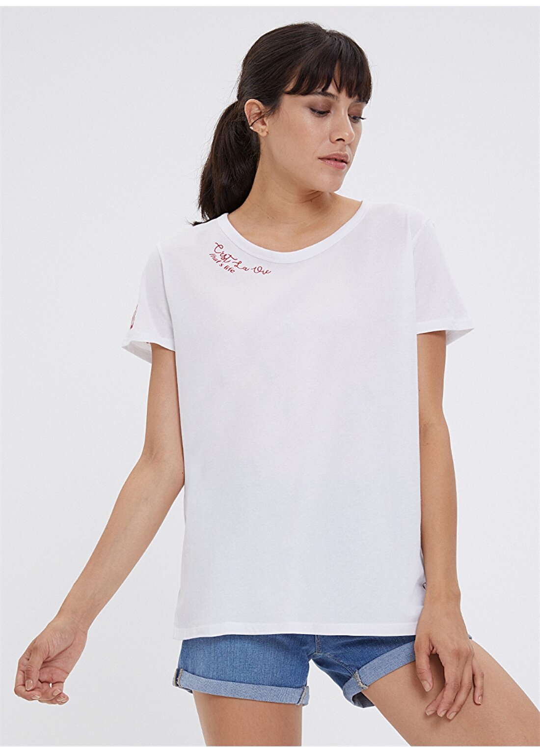Loft LF 2023793 White W Tss T-Shirt