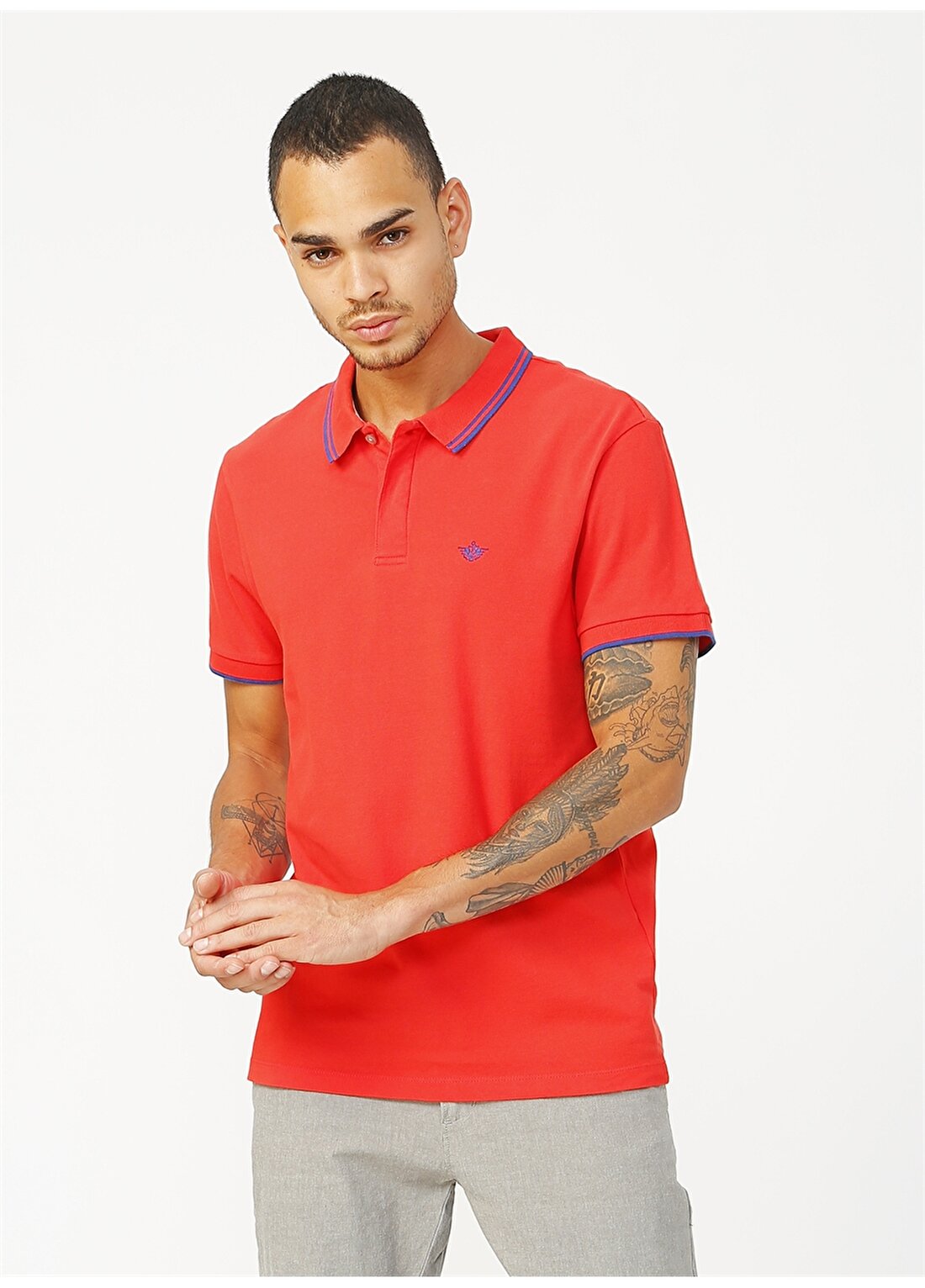 Dockers Erkek Kırmızı Polo Yaka T-Shirt