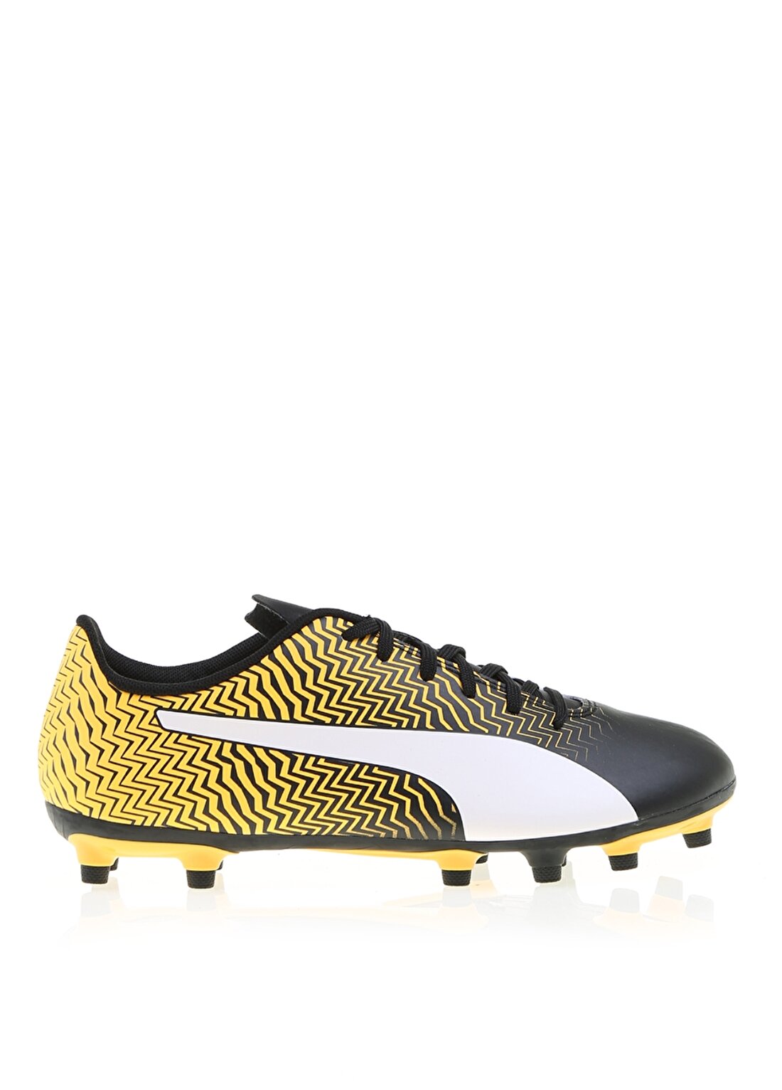 Puma 10606001 Rapido II FG Black Ultra Yellow Futbol Ayakkabısı