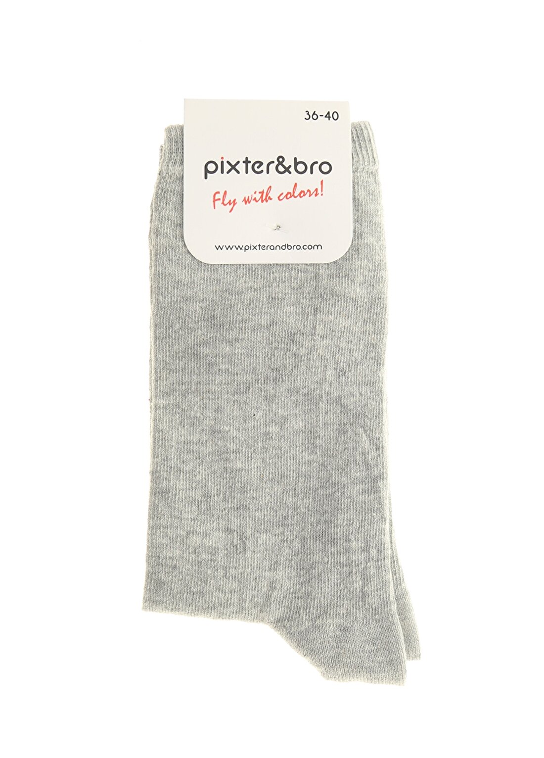 Pixter&Bro Gri Kadın Soket Çorap