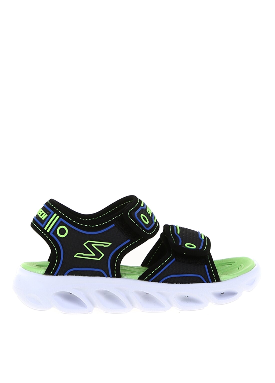 Skechers 90522L Hypno-Splash Siyah - Mavi - Yeşil Erkek Çocuk Sandalet