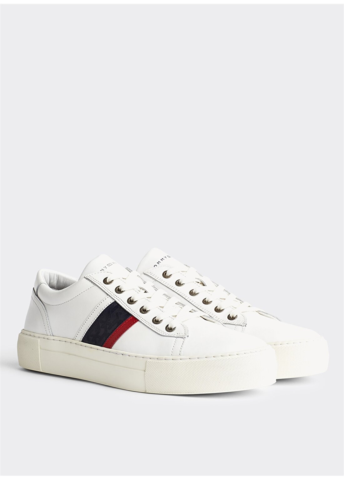 Tommy Hilfiger Fashion Th Leather Cupsole Sneaker