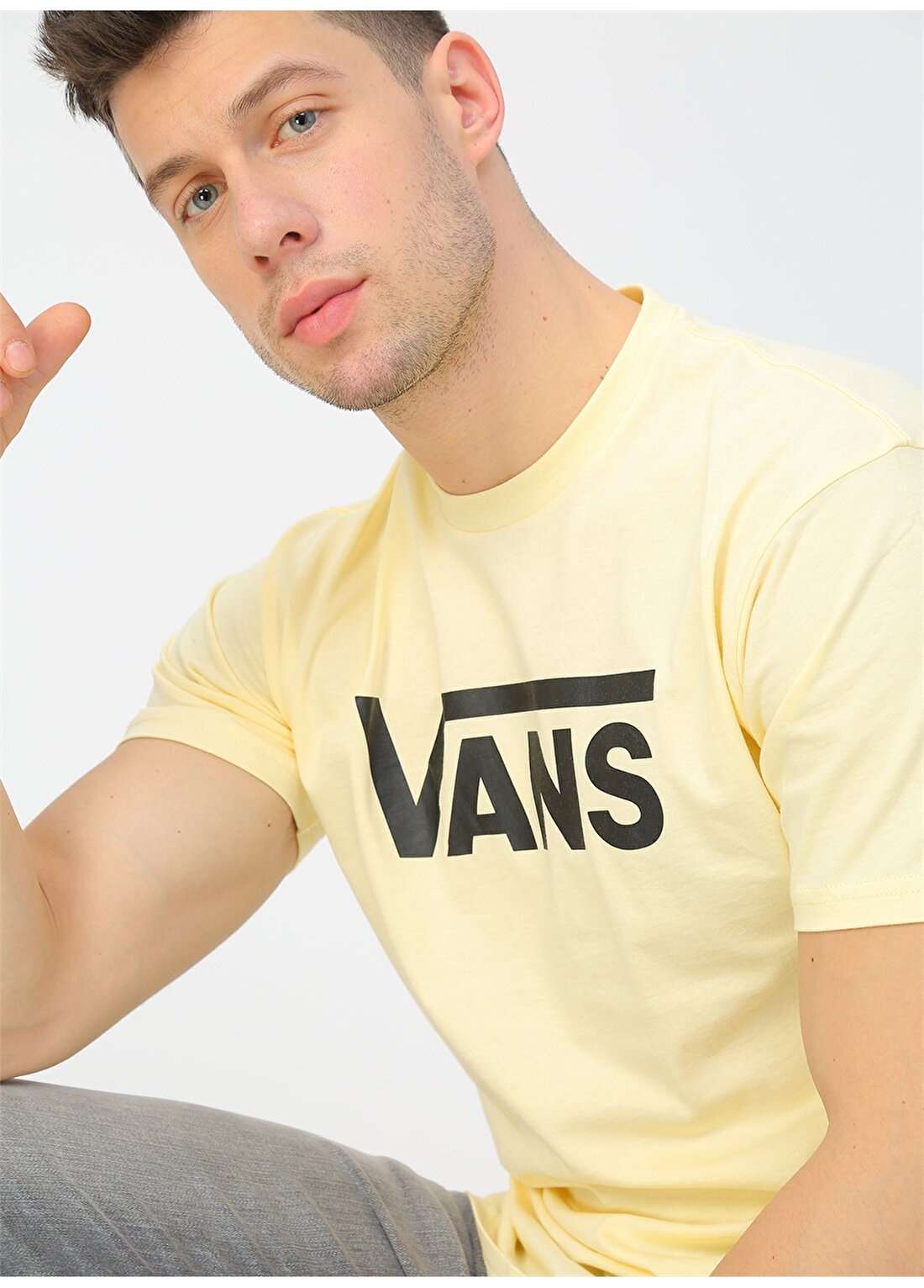Vans VN000GGGYMB1 Vans Classic Sarı T-Shirt