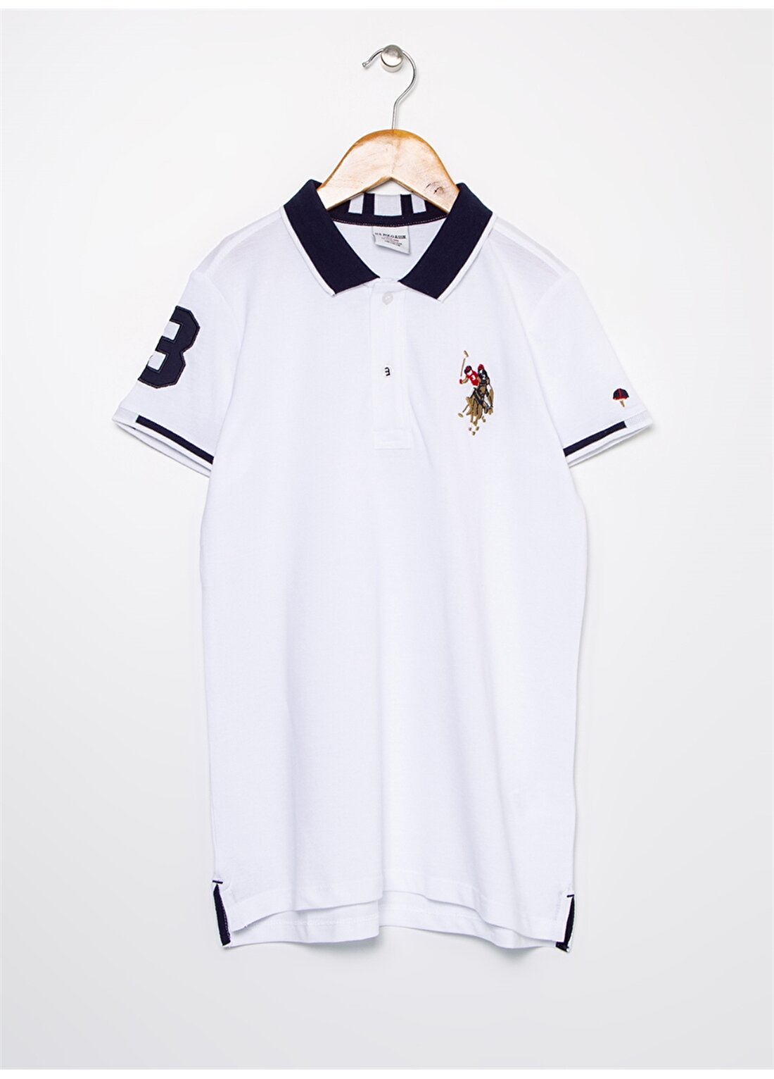 U.S. Polo Assn. Baskılı Beyaz Erkek Çocuk T-Shirt 949127