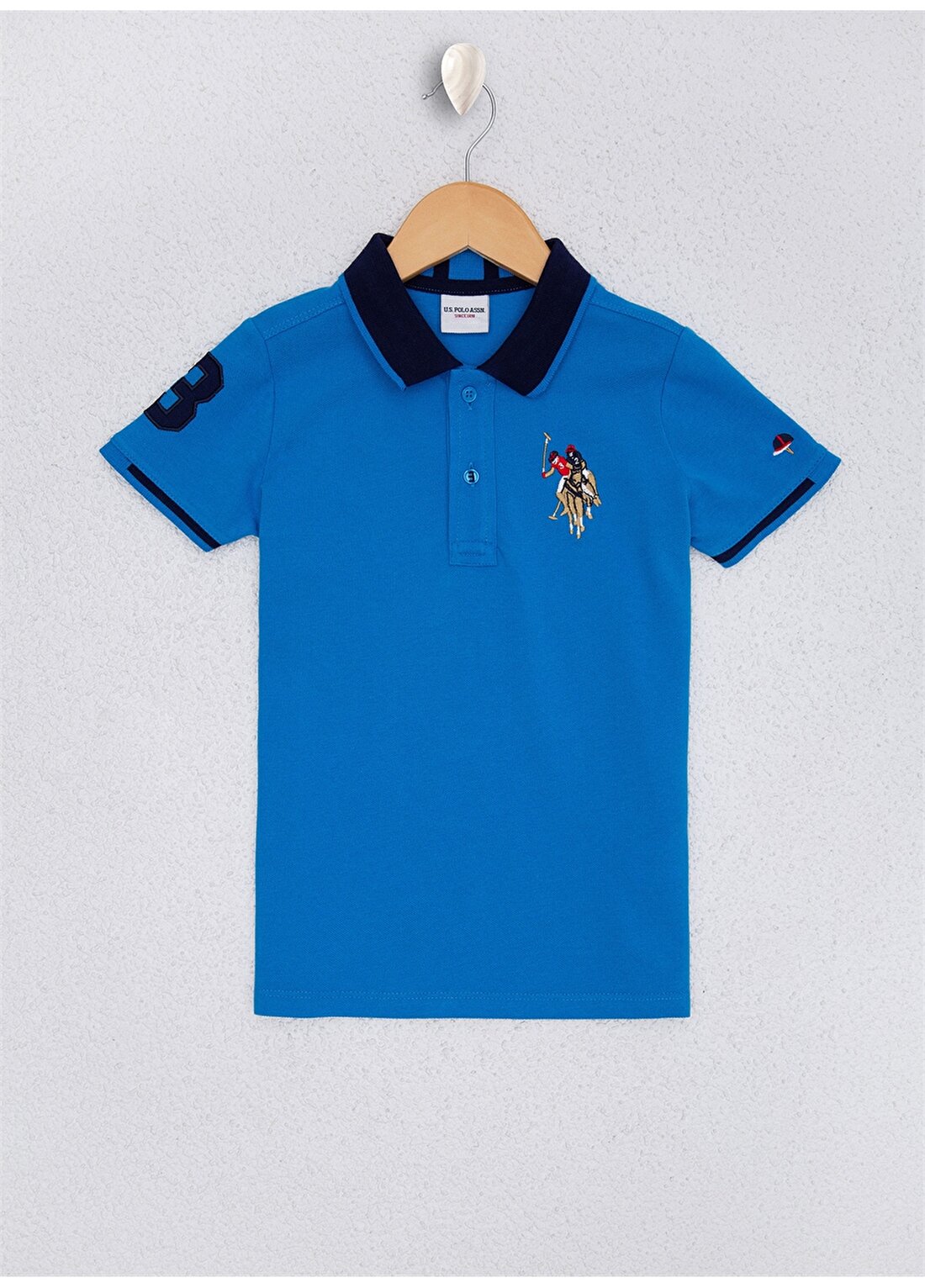 U.S. Polo Assn. Kobalt Erkek Çocuk T-Shirt