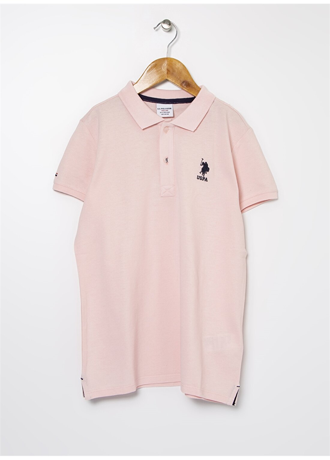U.S. Polo Assn. Düz Açık Pembe Erkek Çocuk T-Shirt 949152